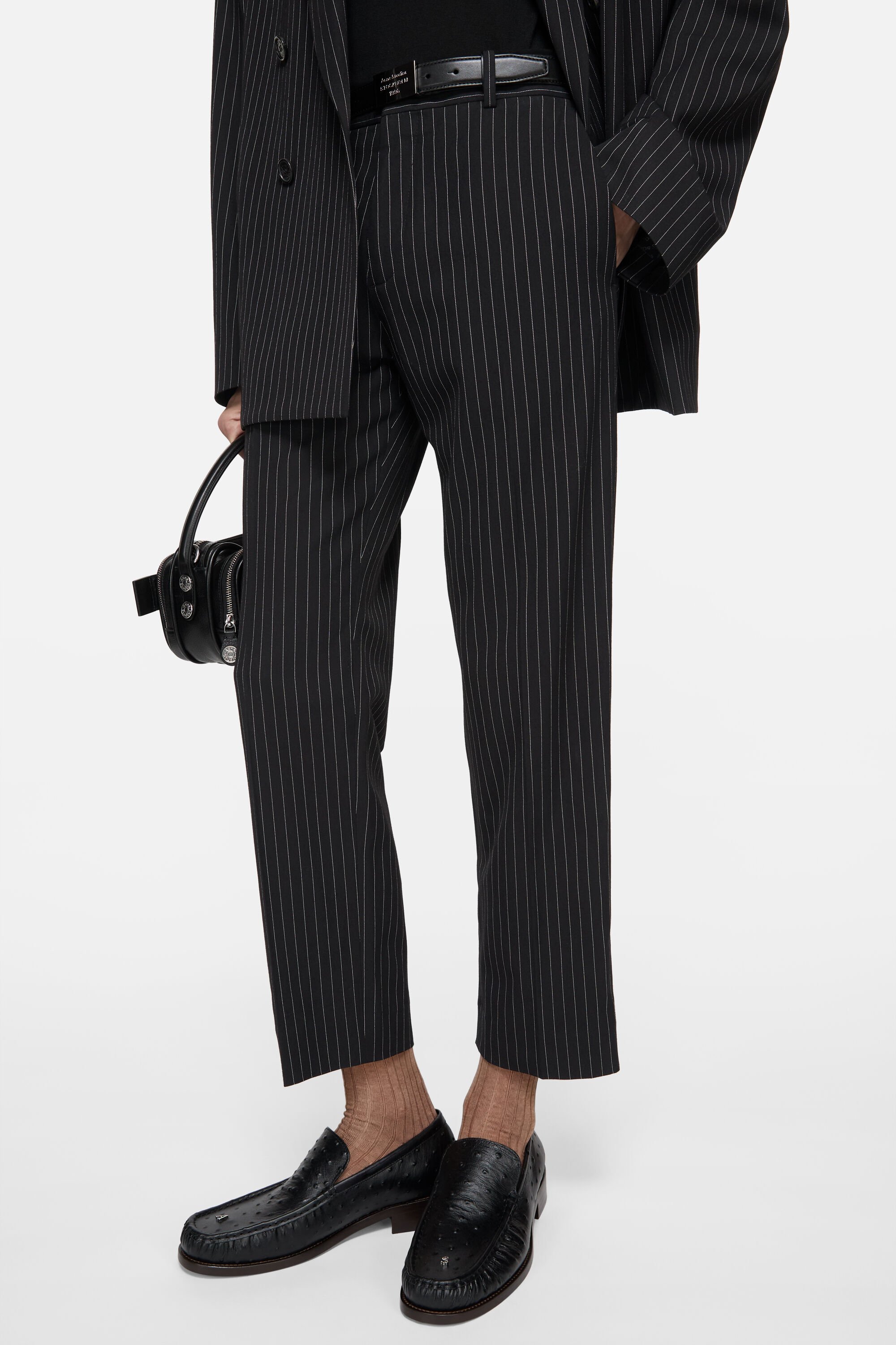 Acne Studios - ピンストライプスーツトラウザーズ - ネイビー/ホワイト