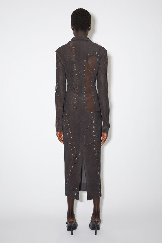 Acne Studios - Fitted fit suit jacket - Dark brown 