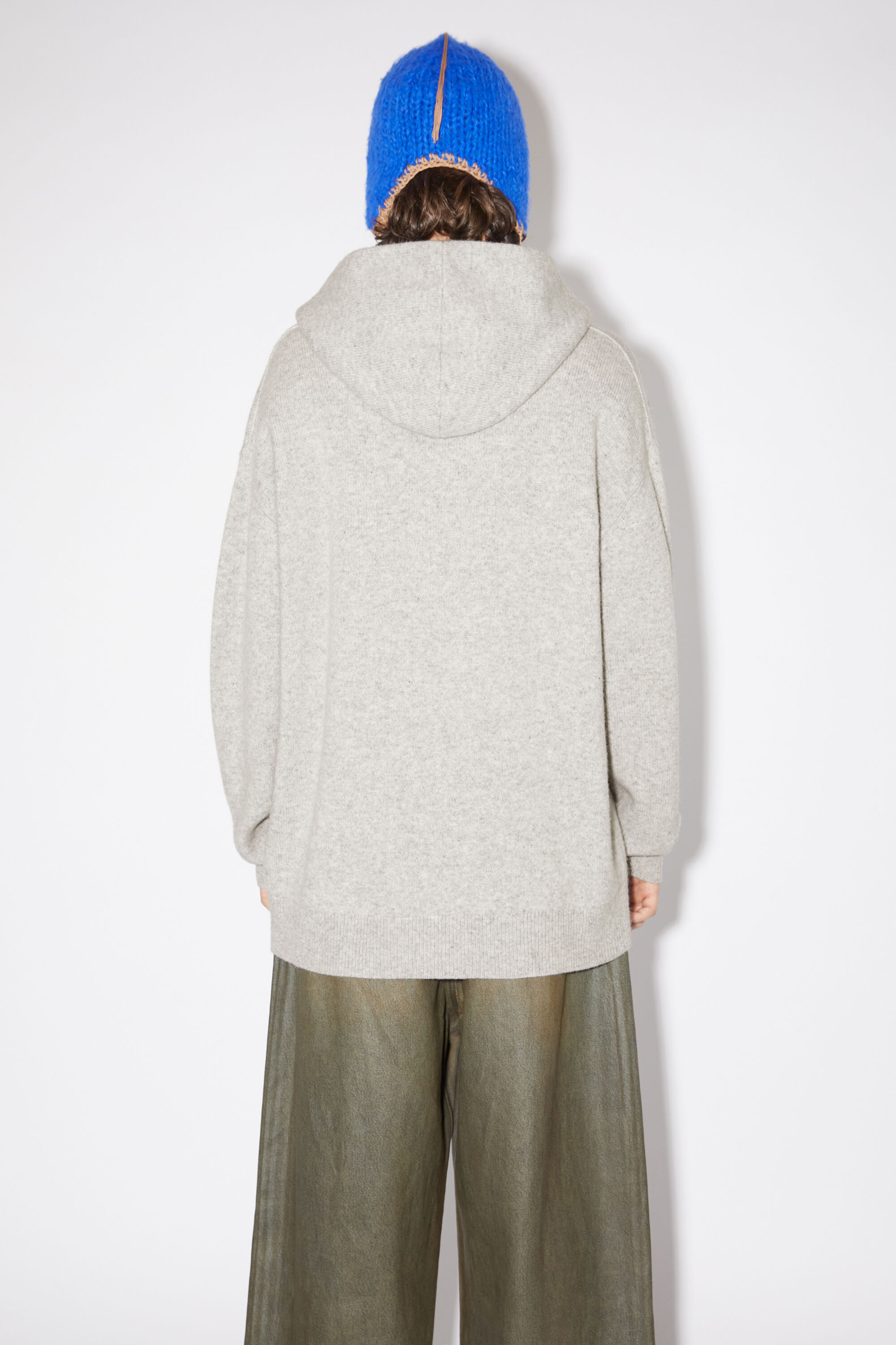 아크네 스튜디오 Acne Studios Wool cashmere hoodie - Light Grey Melange,Light Grey melange