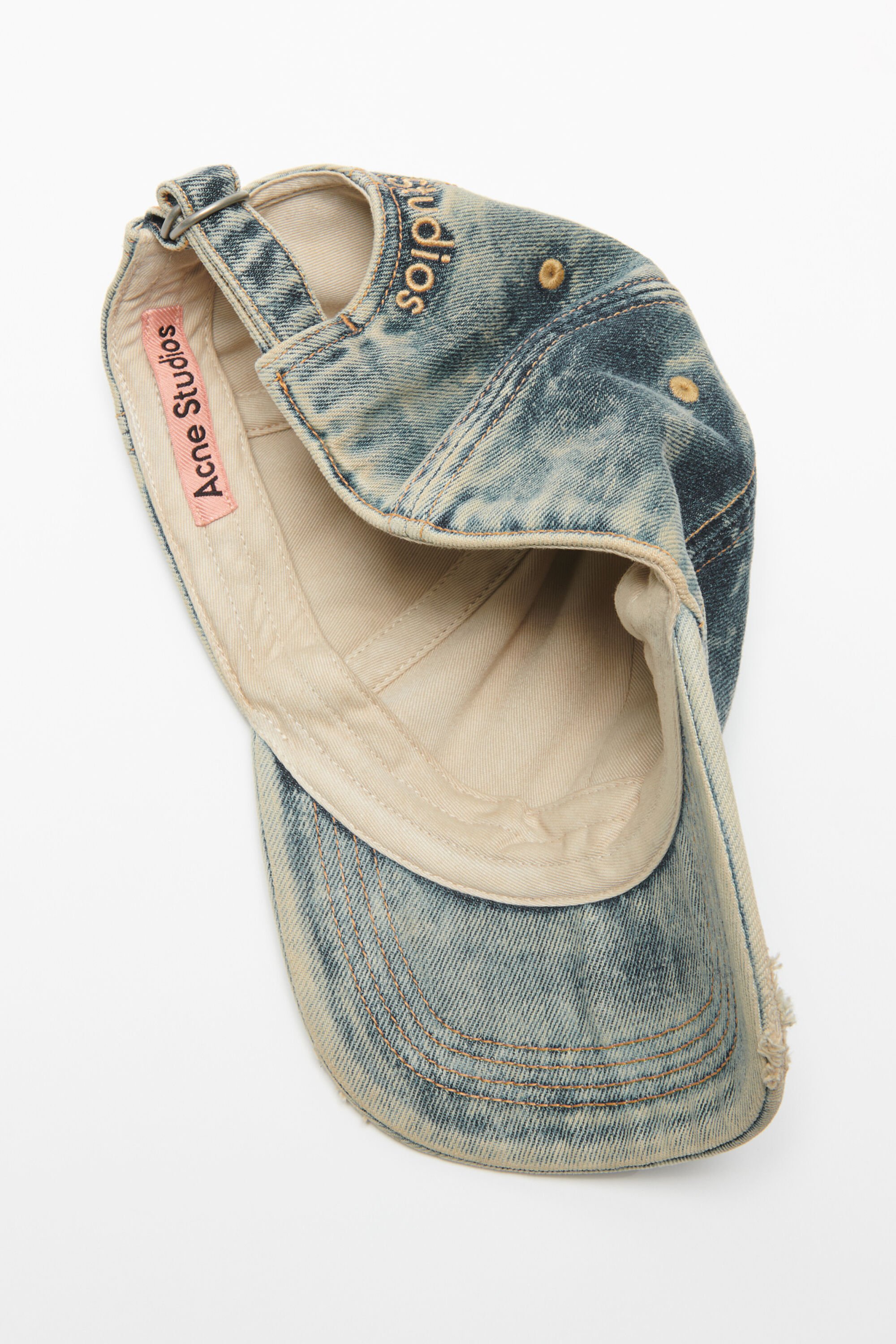Acne Studios - Denim logo cap - Mid blue