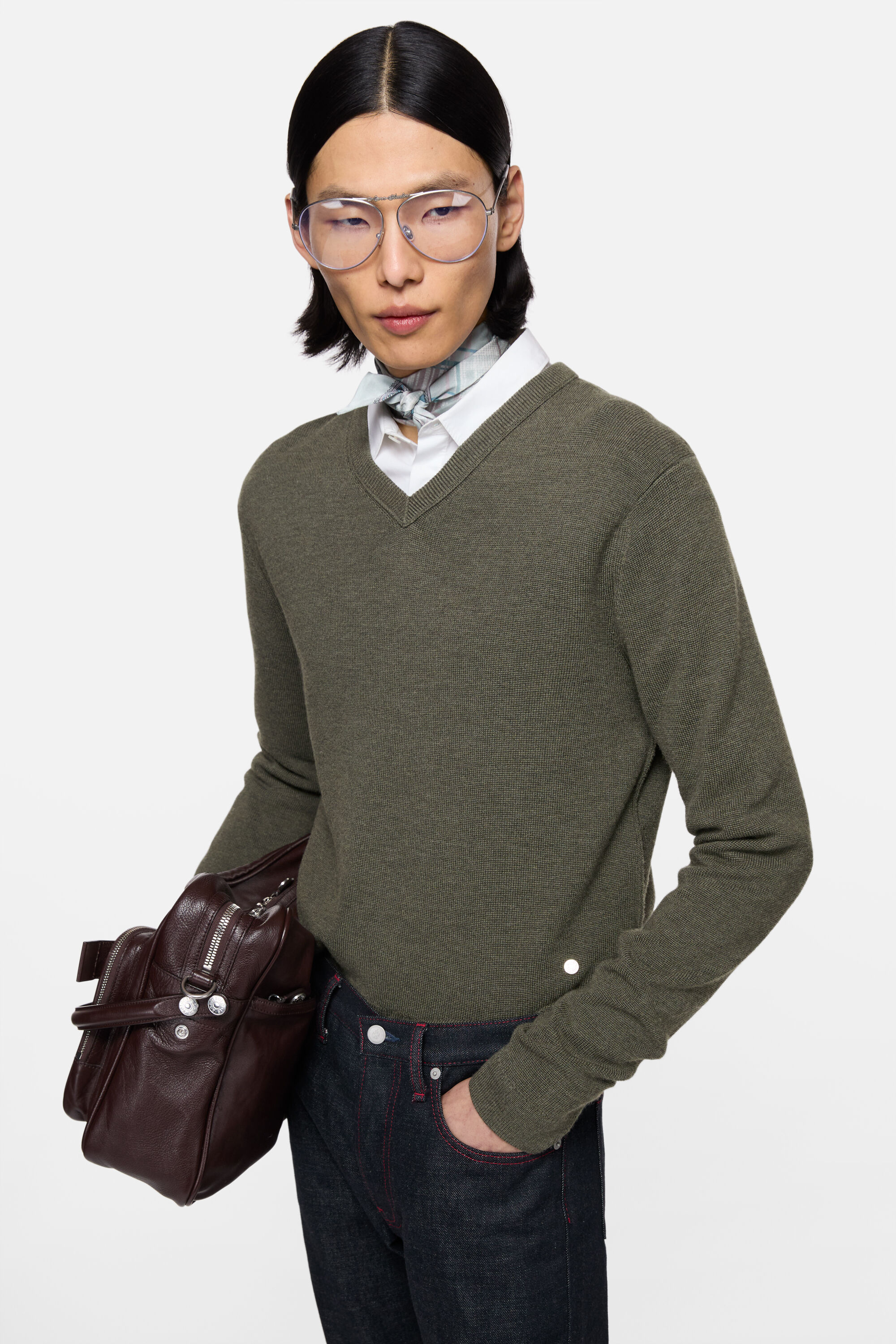 Acne Studios - Merino wool sweater - Cedar green