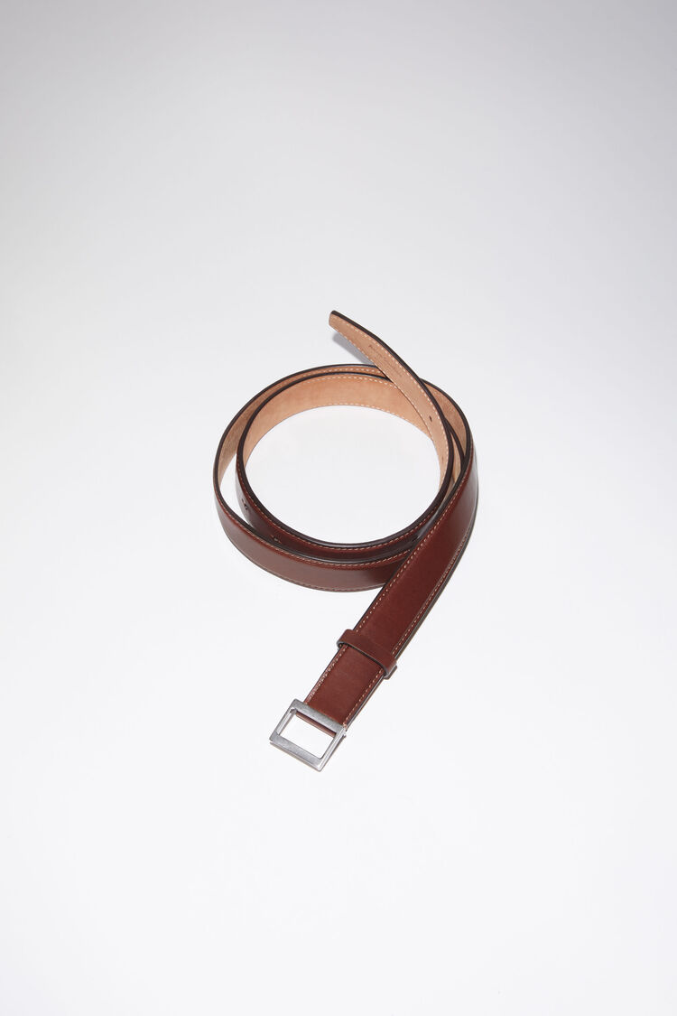 acnestudios.com | Leather Buckle Belt - Brown
