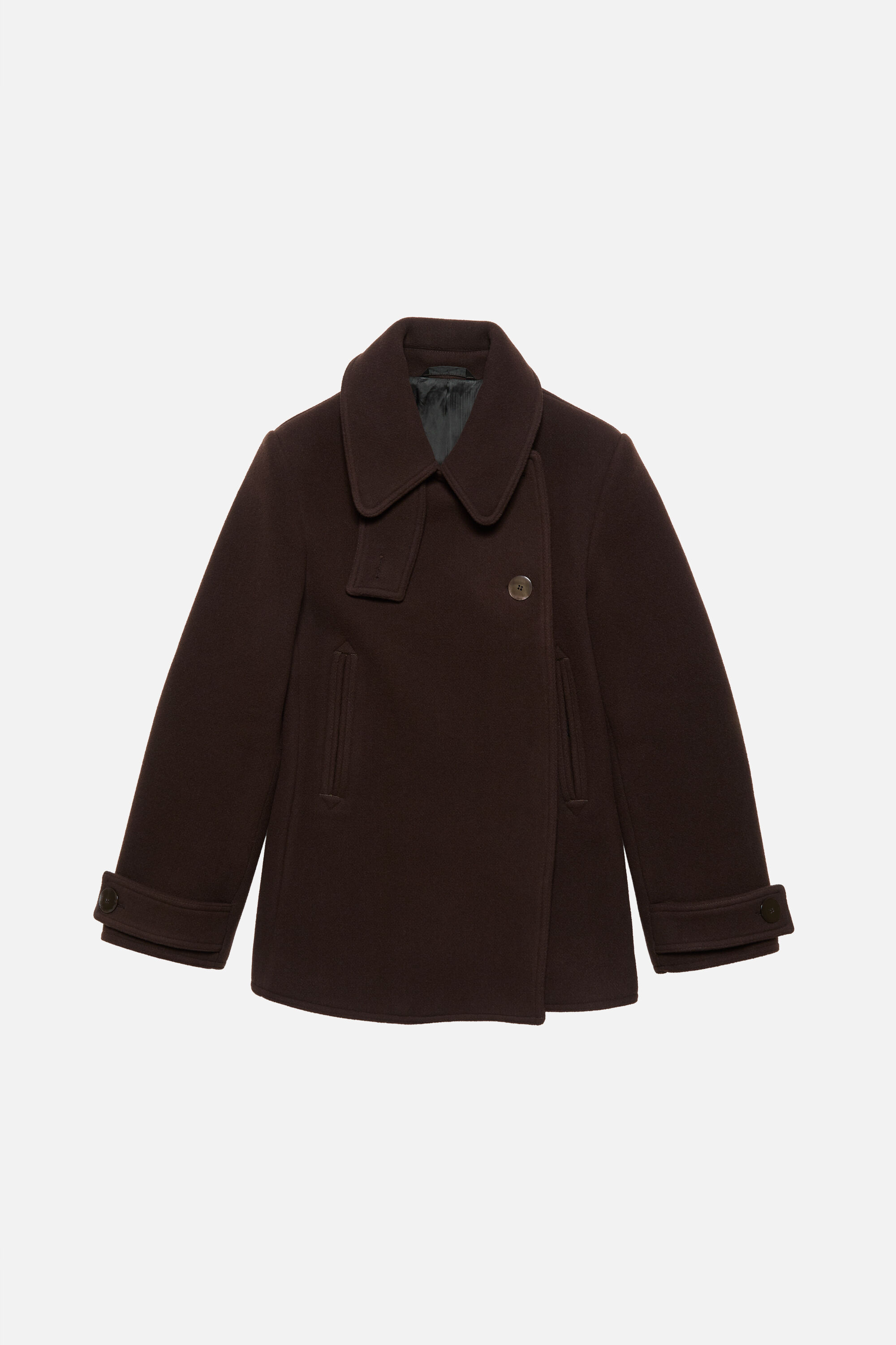 Acne Studios ダッフルコート Acne Studios - Wool duffle coat - Dark brown