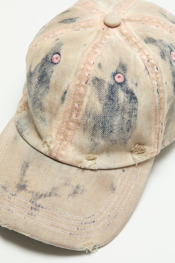 Acne Studios - Cap coated denim - Dirty blue/aqua blue