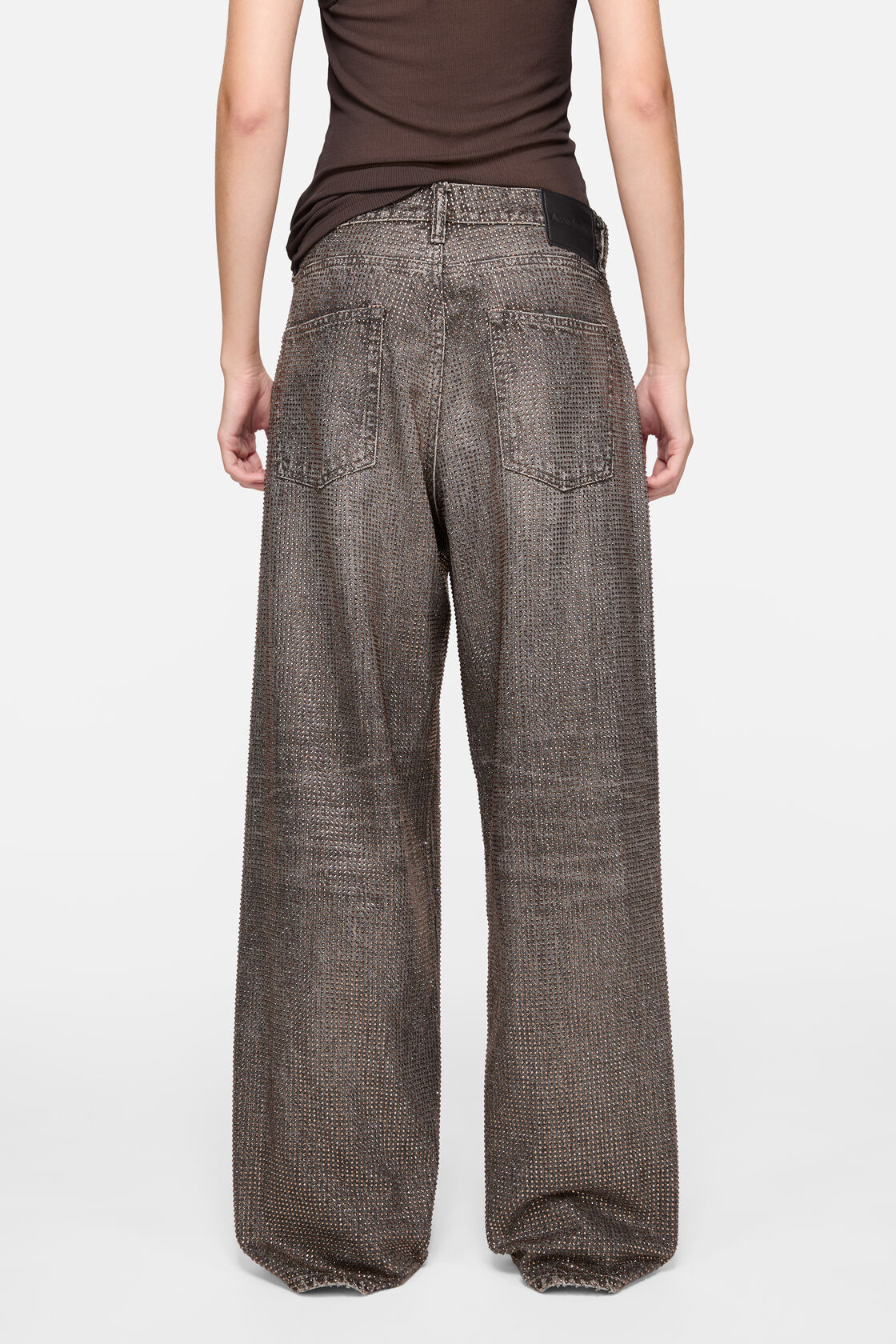 Loose rhinestone jeans &ndash; 1981, Washed Black, 2000x