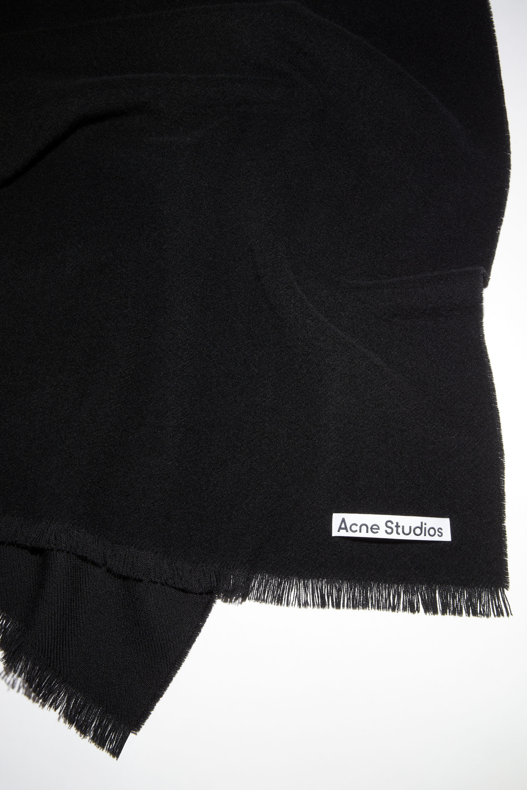 Acne Studios - ライトウールスカーフ - オーバーサイズ - ブラック