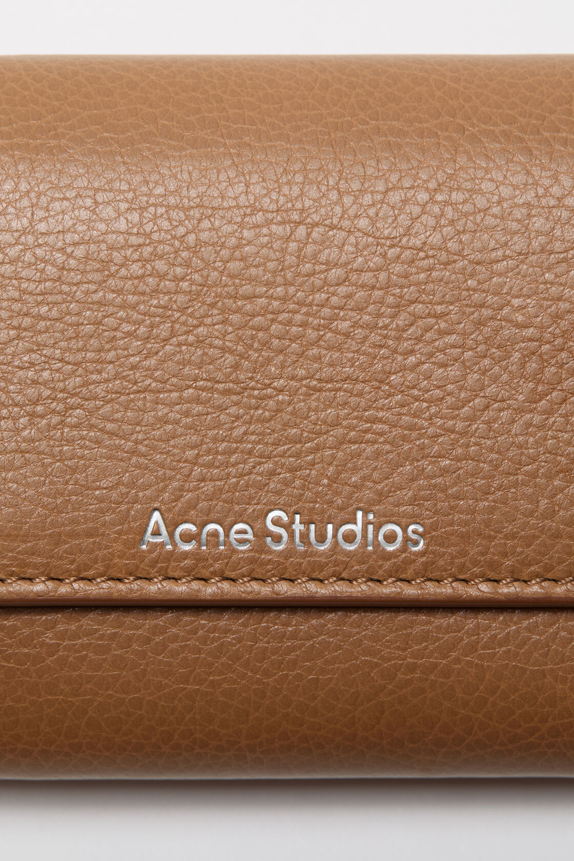 Leather trifold wallet, Caramel brown, 2000x