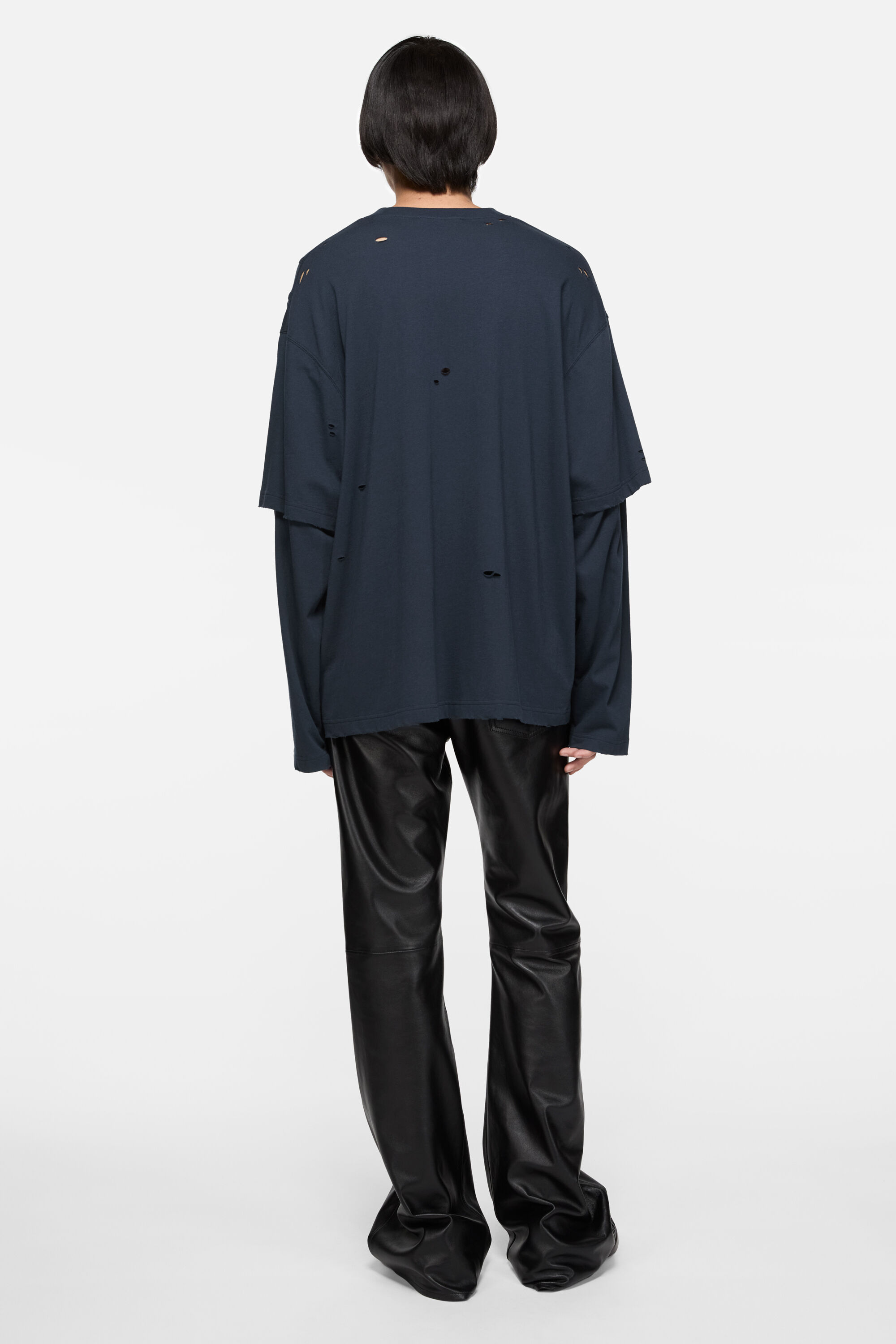 Acne Studios - Layered logo t-shirt - Dark navy