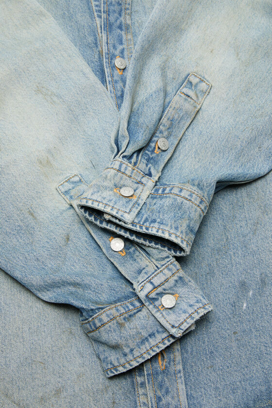 Acne Studios - ボタンアップ デニムシャツ - ライトブルー 