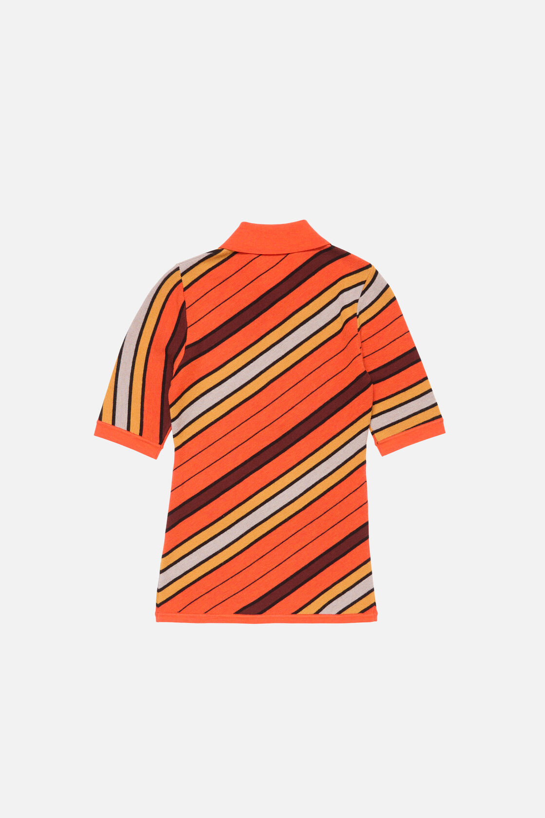 Wool polo knit, Multi orange, 2000x