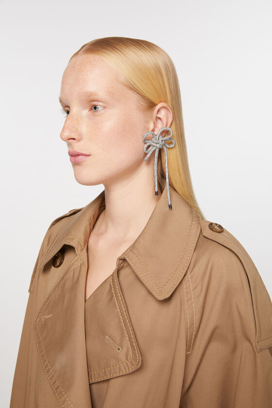 Acne Studios - クリスタルコードイヤリング - アンティークシルバー 