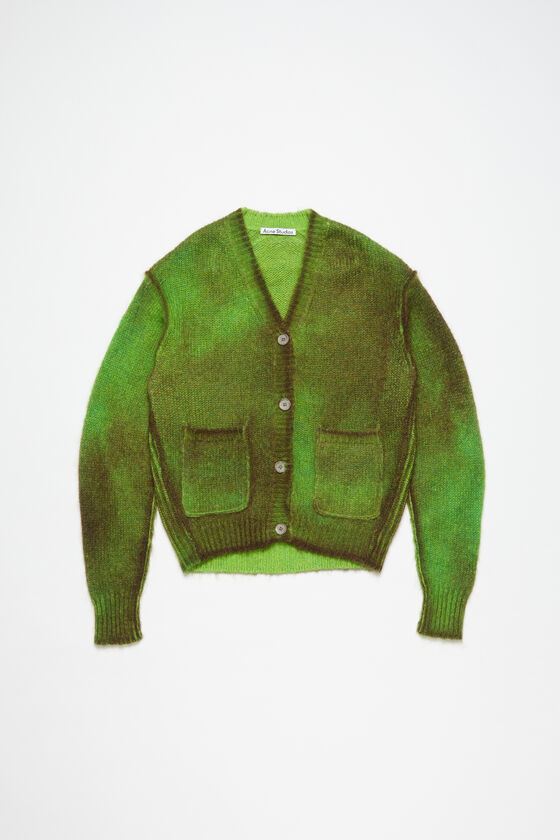 Acne Studios - Cardigan sprayed finish - Bright Green 