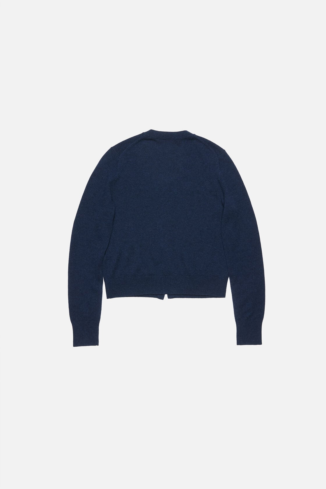 Cadigan yak wool - fitted fit, Navy melange, 2000x