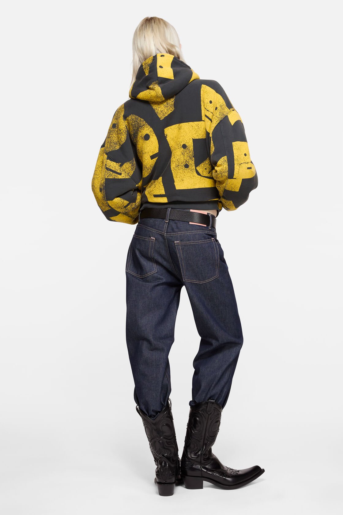 Zip-up hooded sweatshirt, Faded black, 2000x