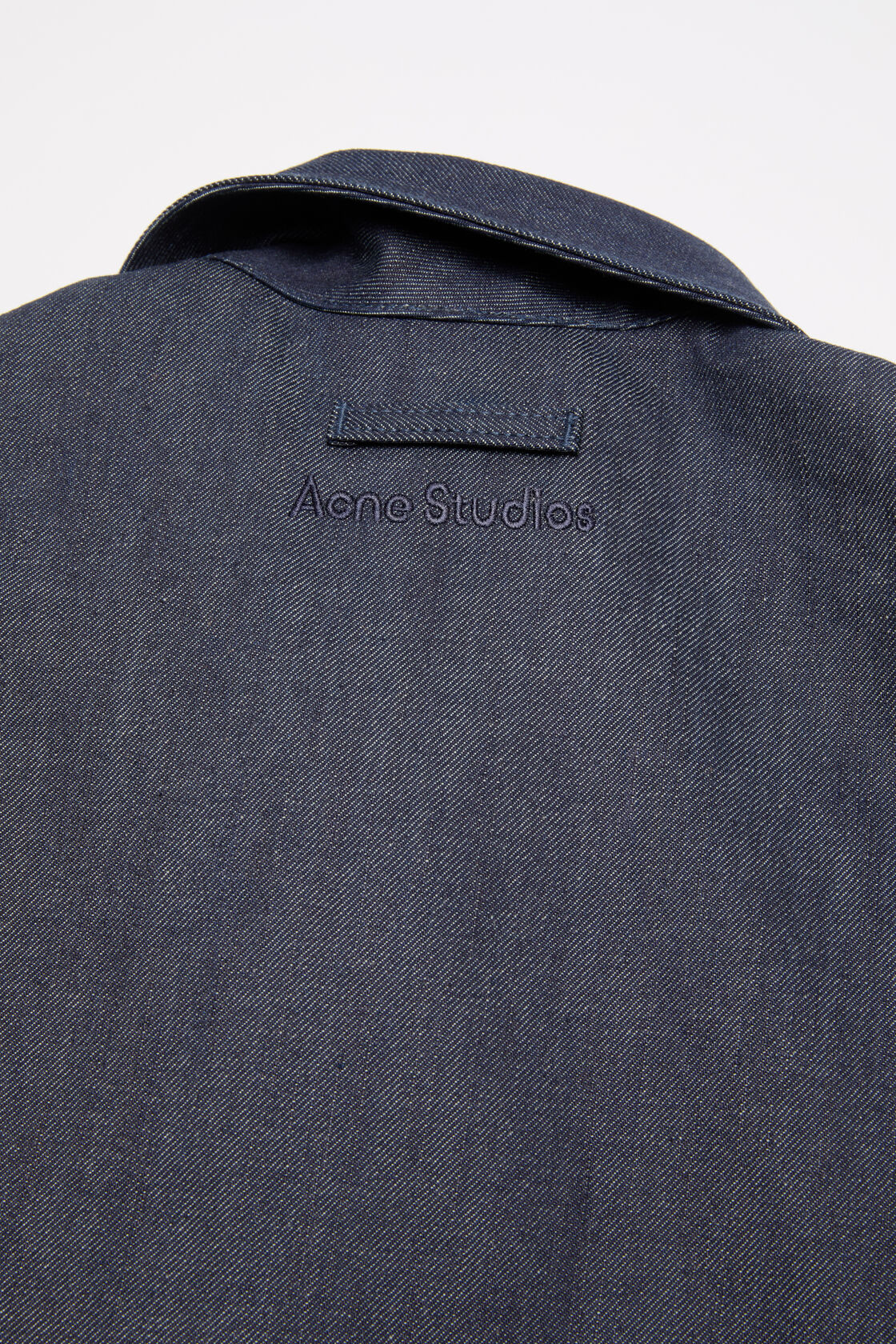 Branded selvedge denim jacket, Indigo blue, 2000x