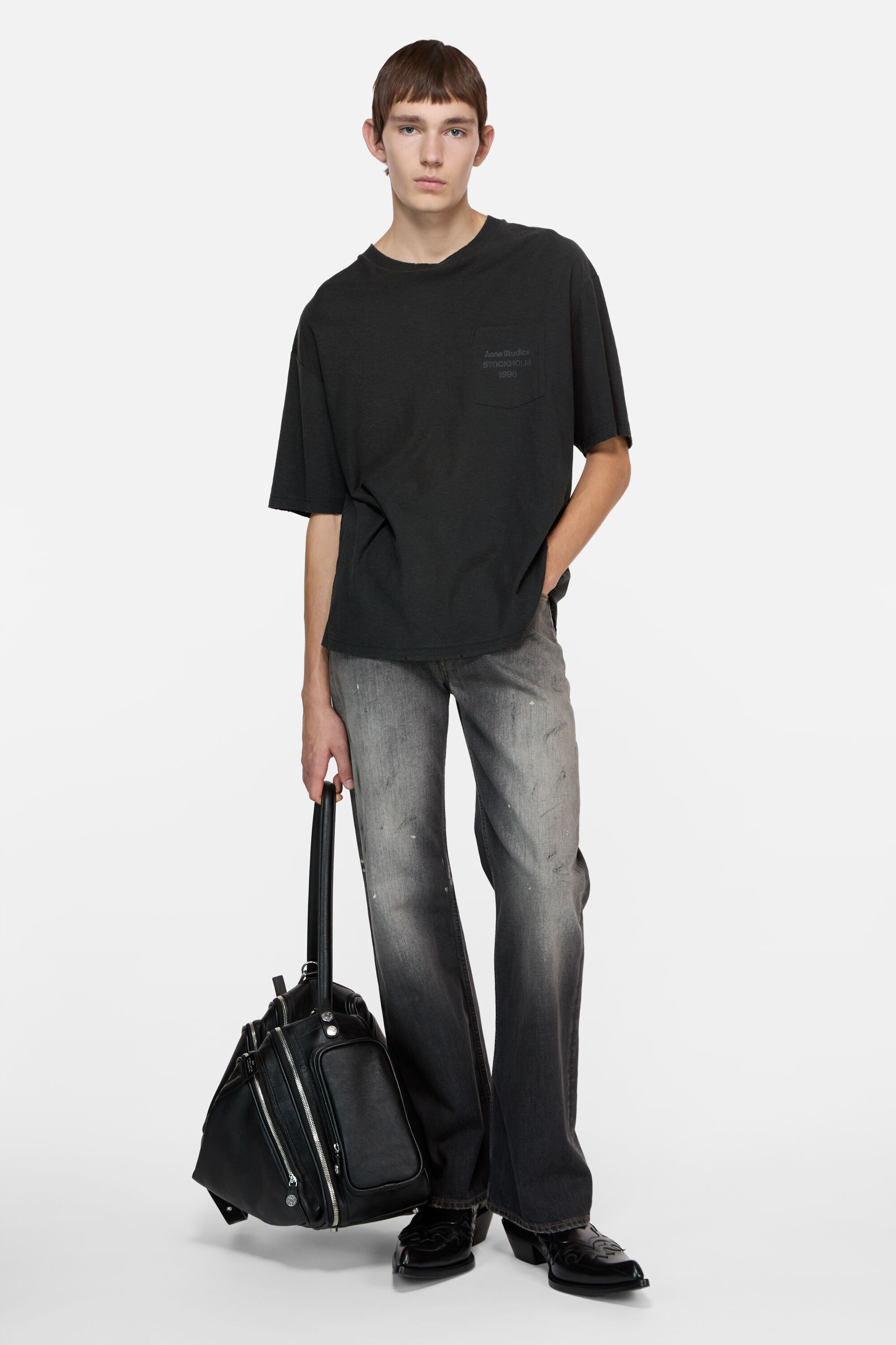 Acne Studios - Logo t-shirt - Relaxed unisex fit - Black