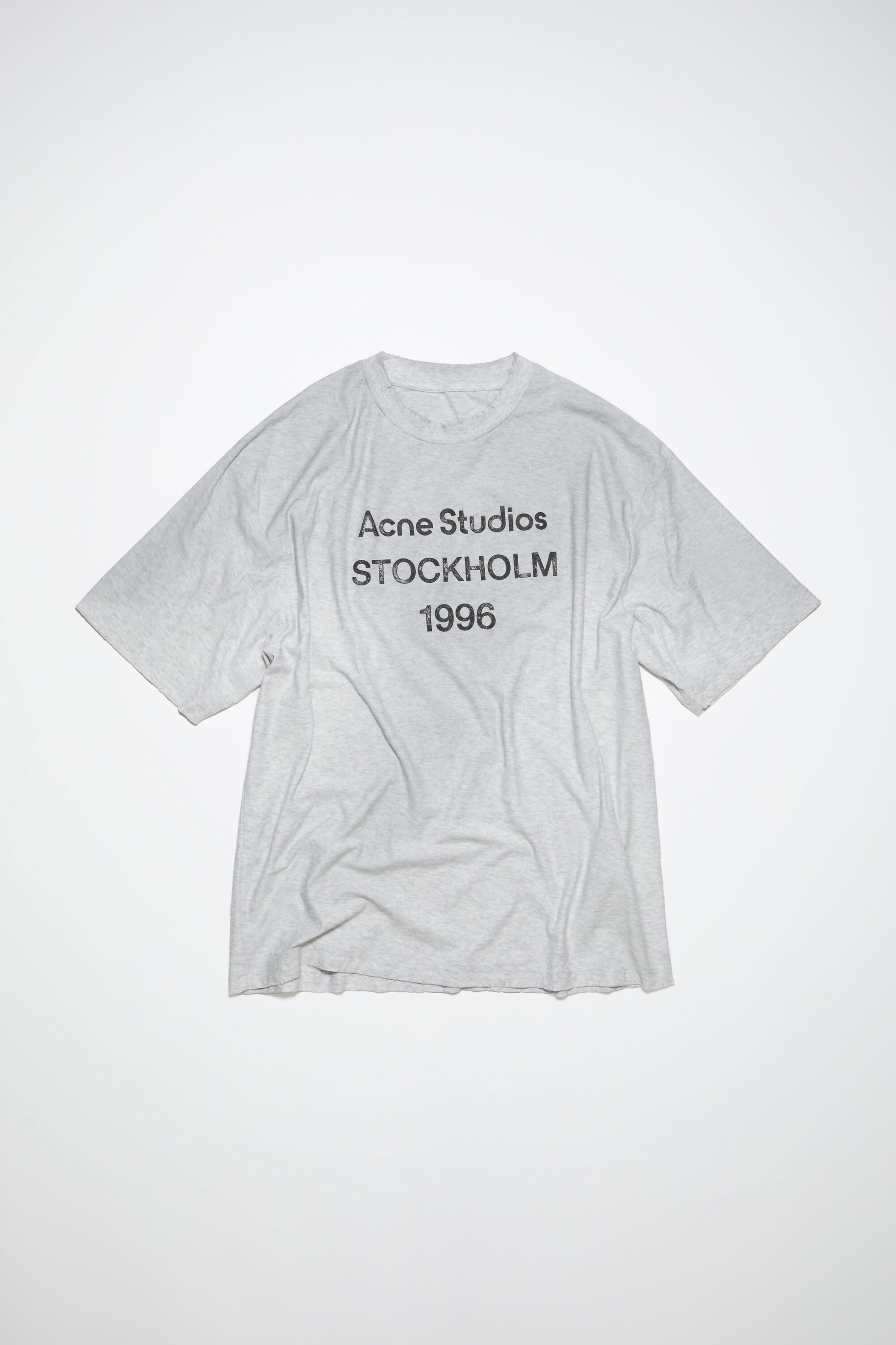 Acne Studios - ロゴTシャツ - ペールグレーメランジ