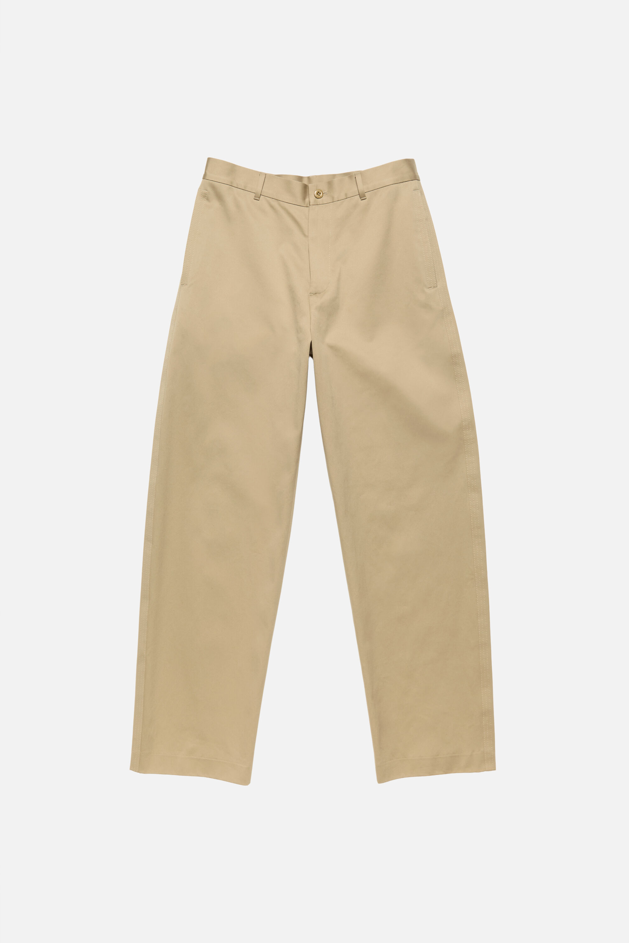 Acne Studios - コットンサテントラウザーズ - ダスティベージュ