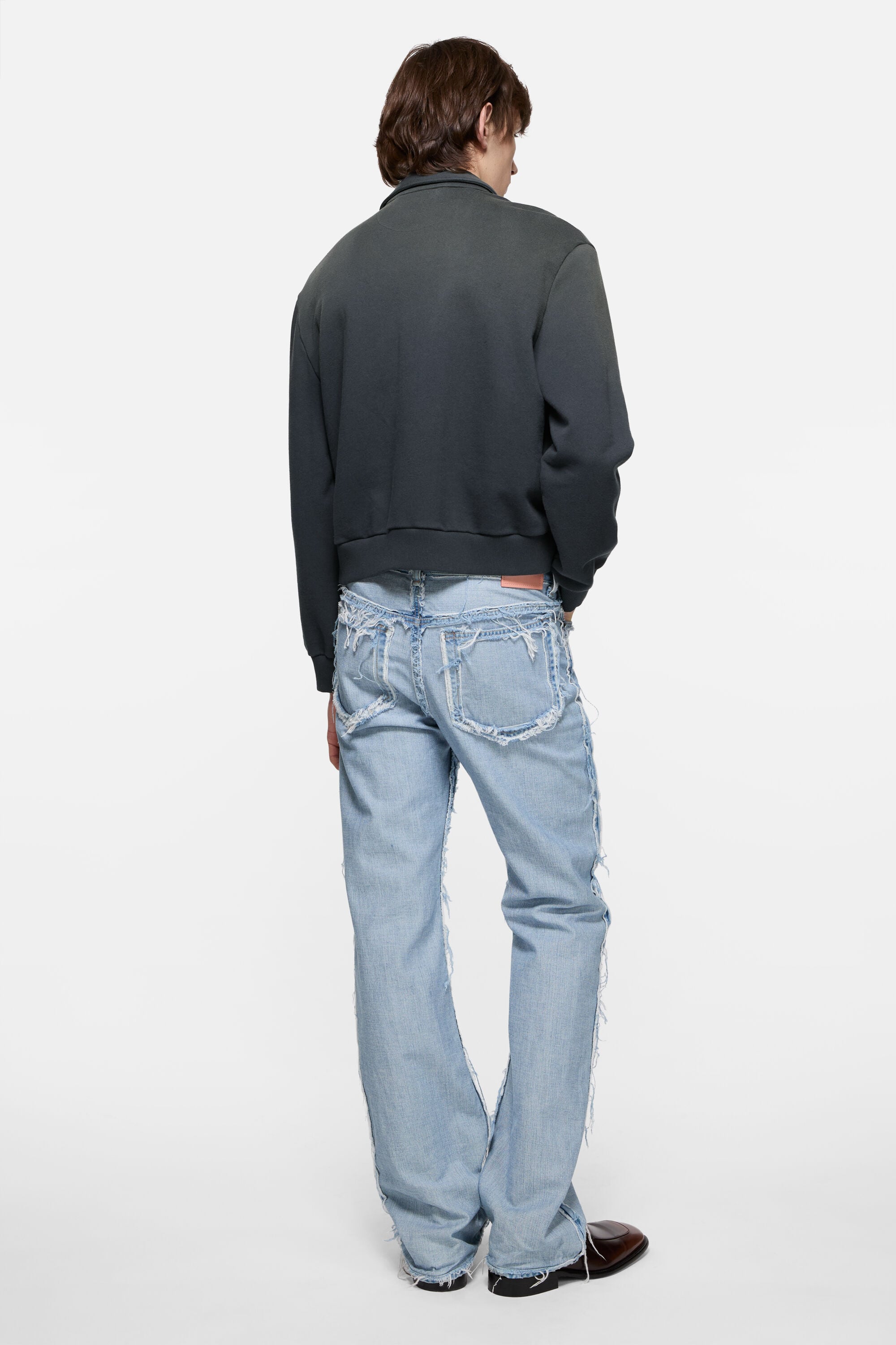 Acne Studios - 襟付きカーディガン - フェイデッドブラック