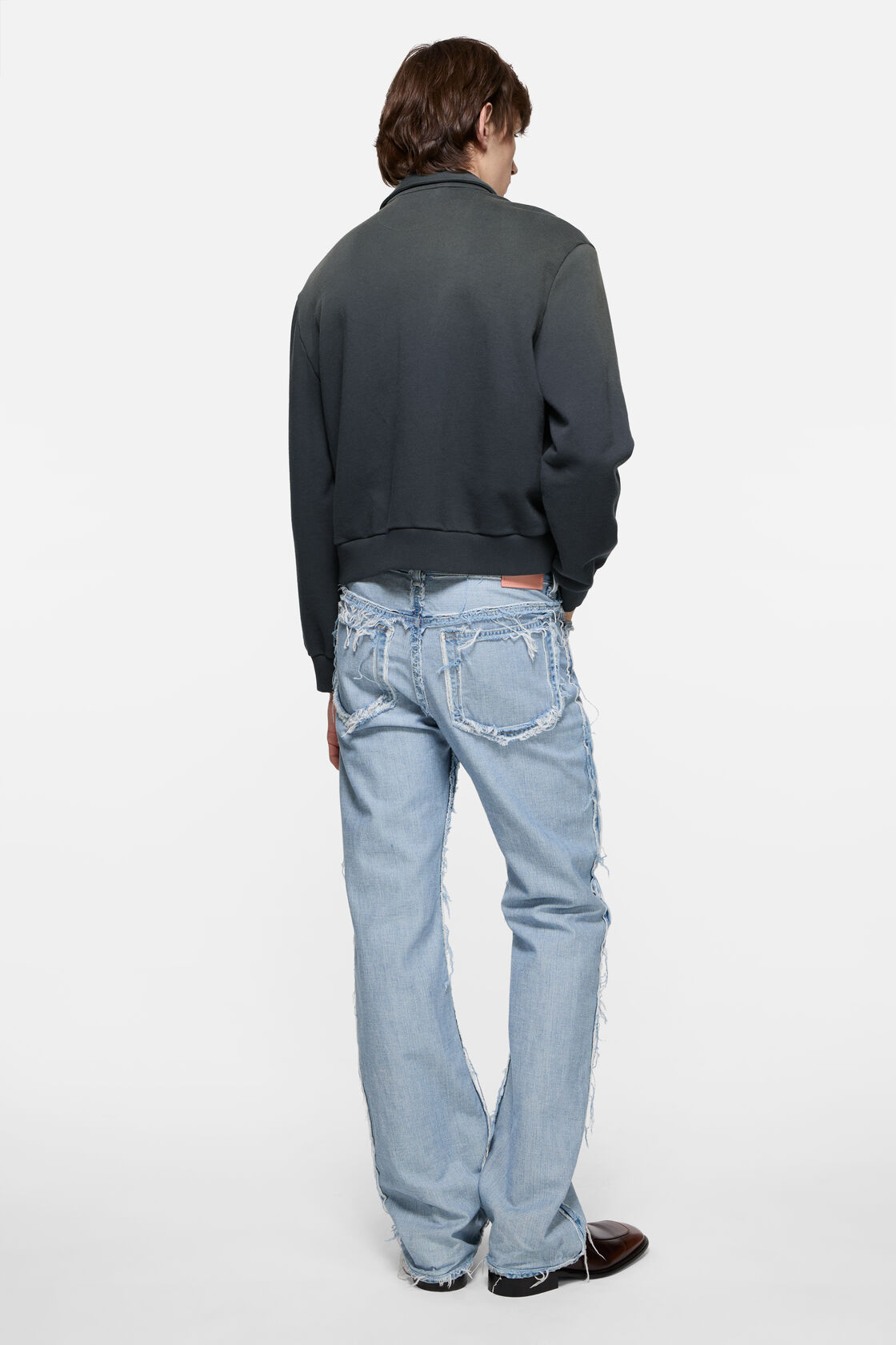 Cardigan with collar, Faded black, 2000x