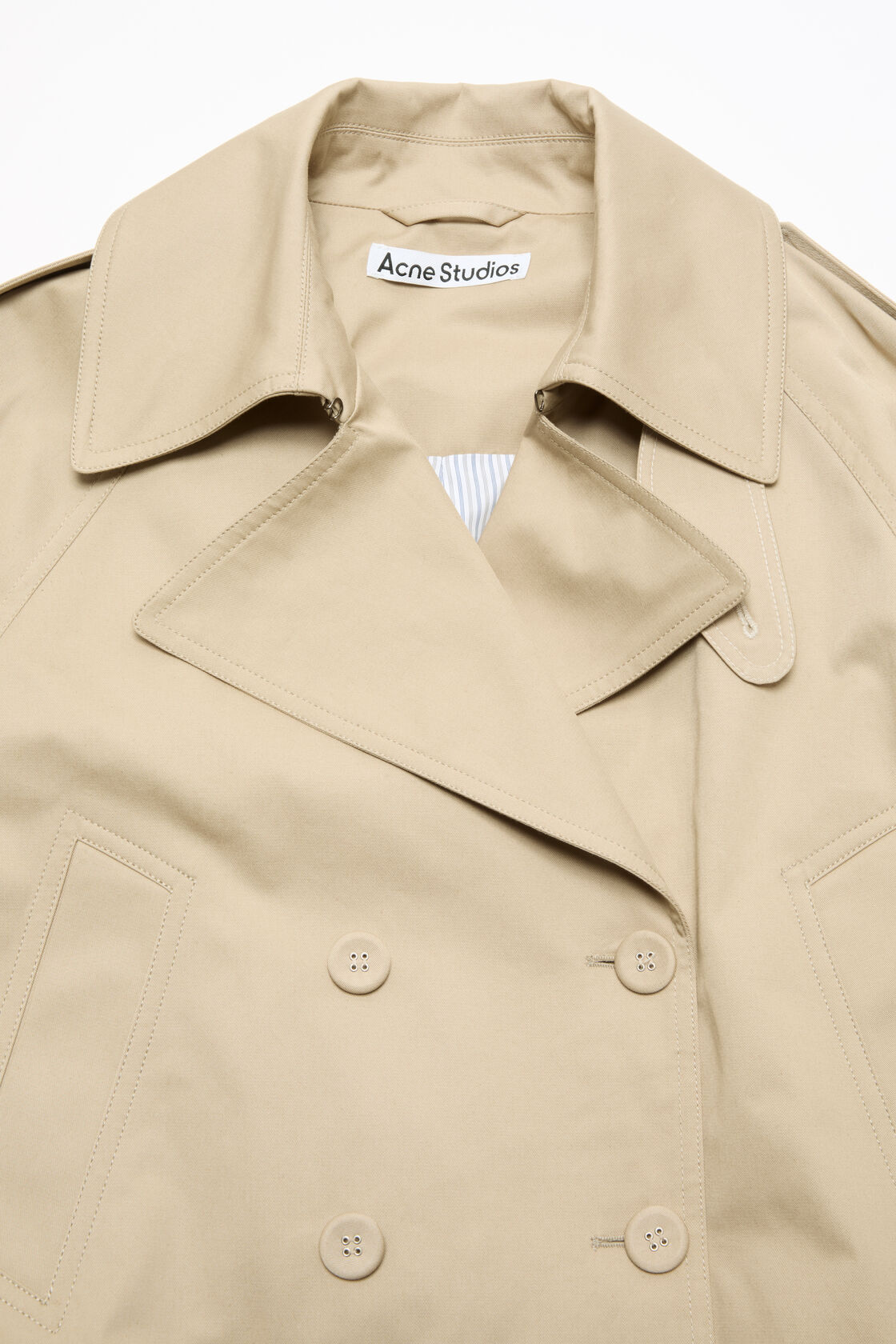 Short trench coat, Pale beige, 2000x