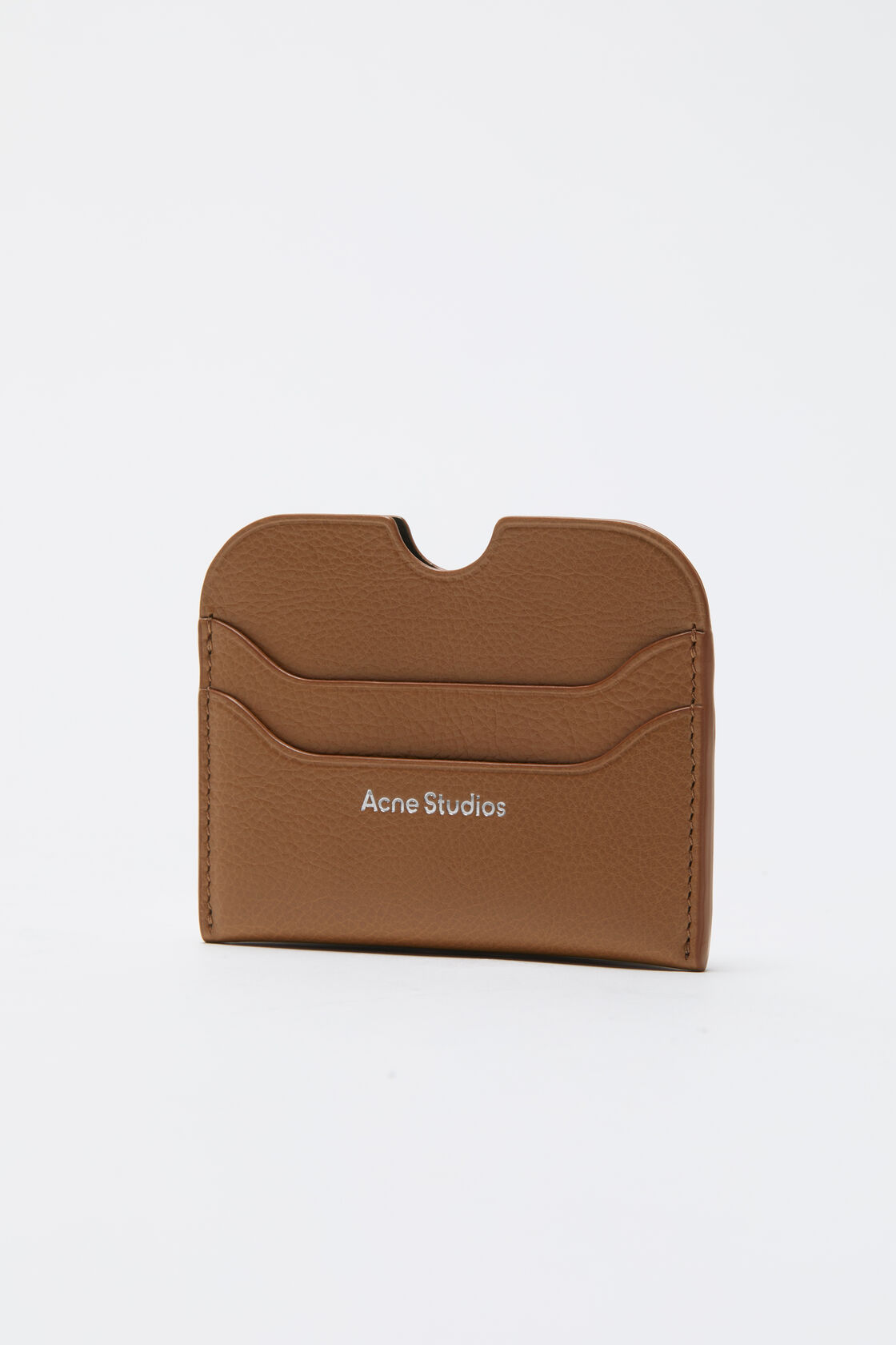 Leather card holder wallet, Caramel brown, 2000x