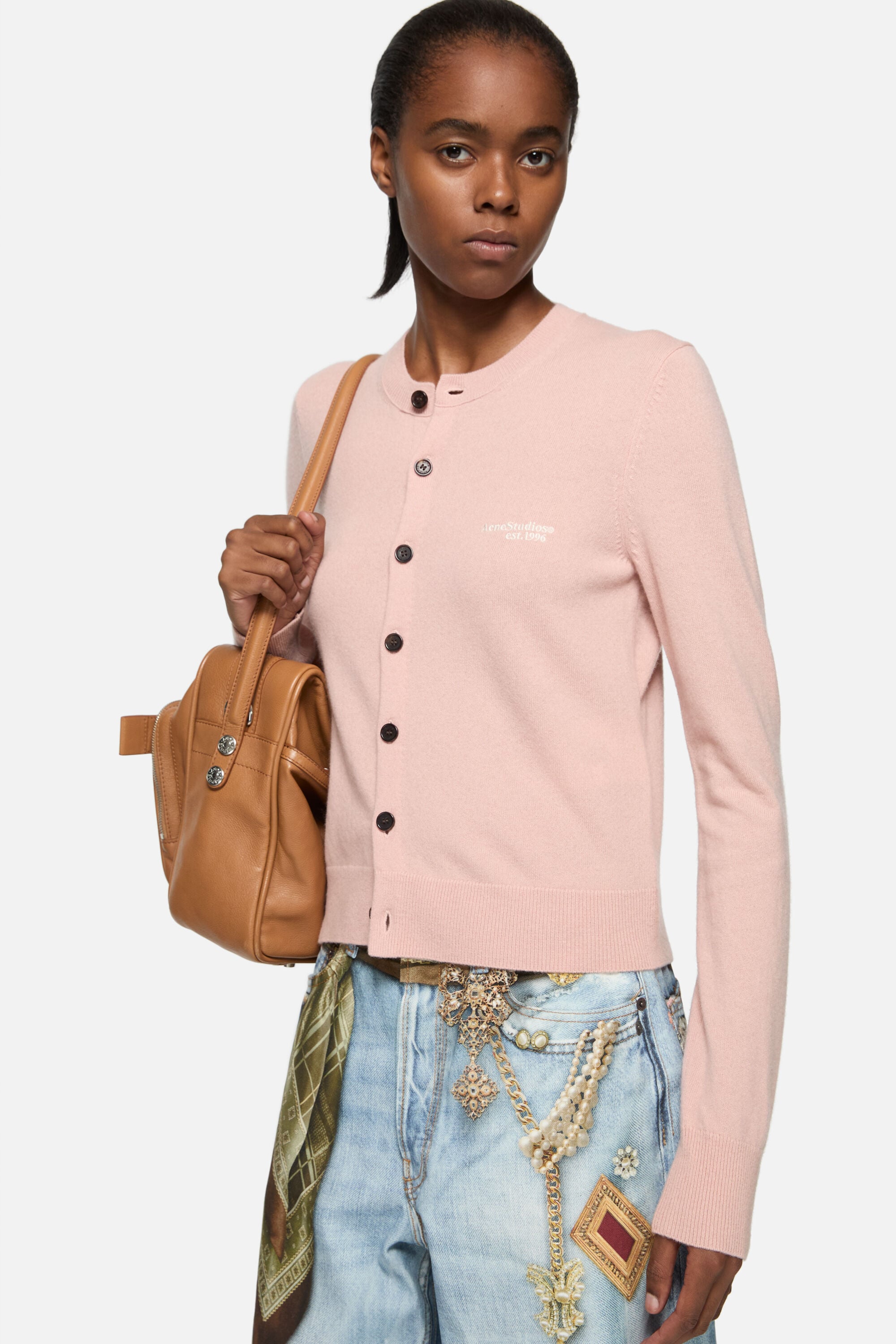 Acne Studios - Yak wool cardigan - Dirty pink