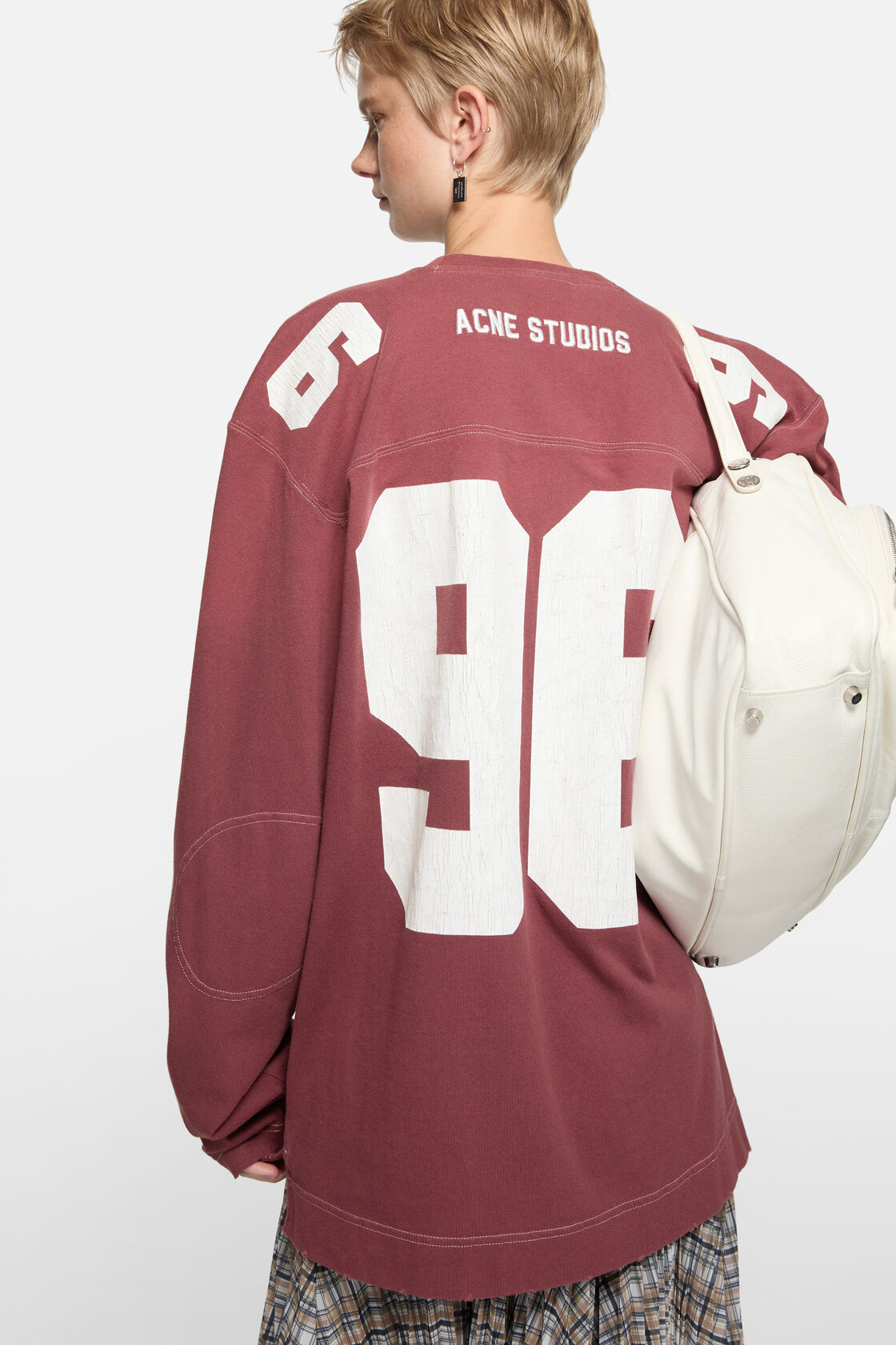 徽标运动衫风格 T 恤, 褪色红色, 2000x