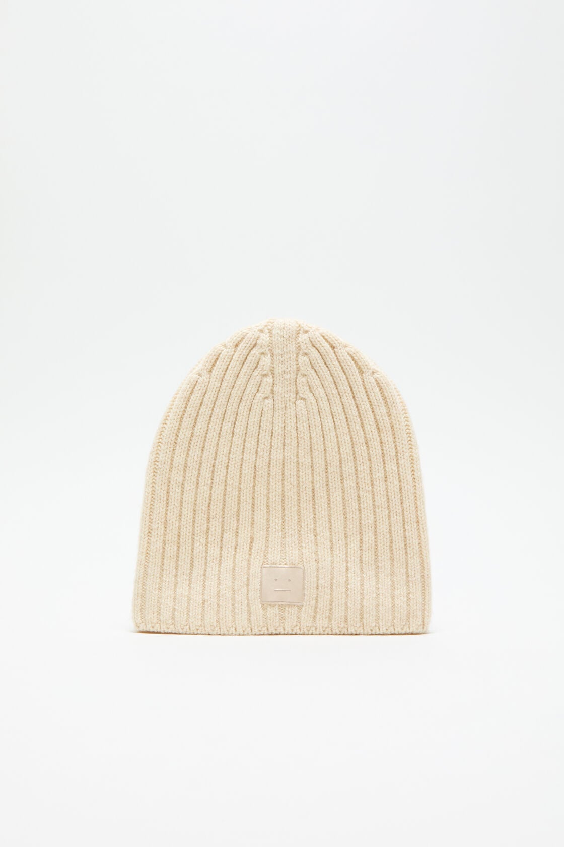 Knitted beanie, Oatmeal melange, 2000x