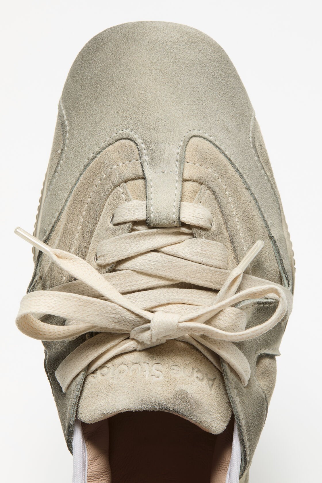 레이스업 스웨이드 슈즈, 멀티 화이트, 2000x