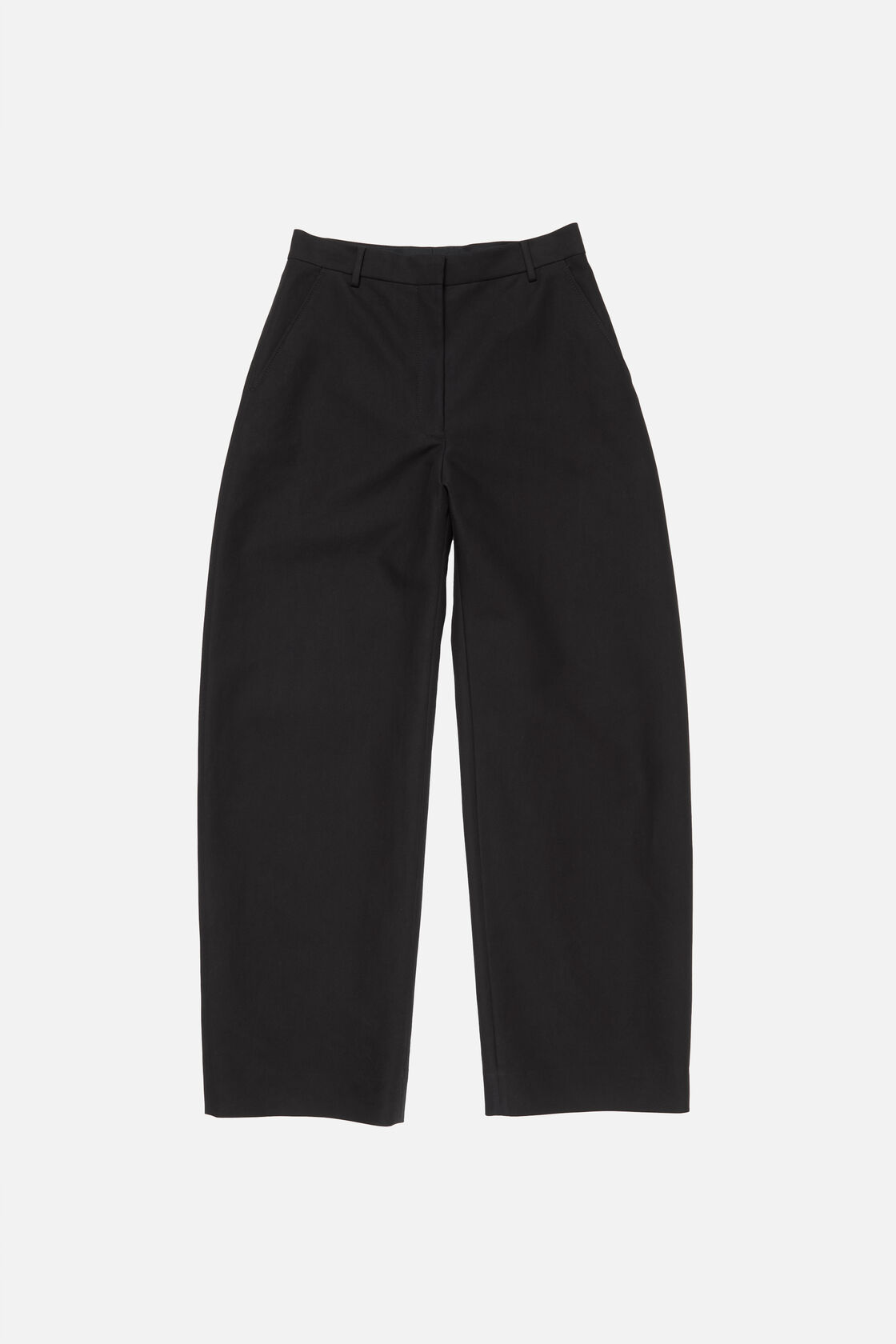 テーラードサテントラウザーズ, ブラック, 2000x