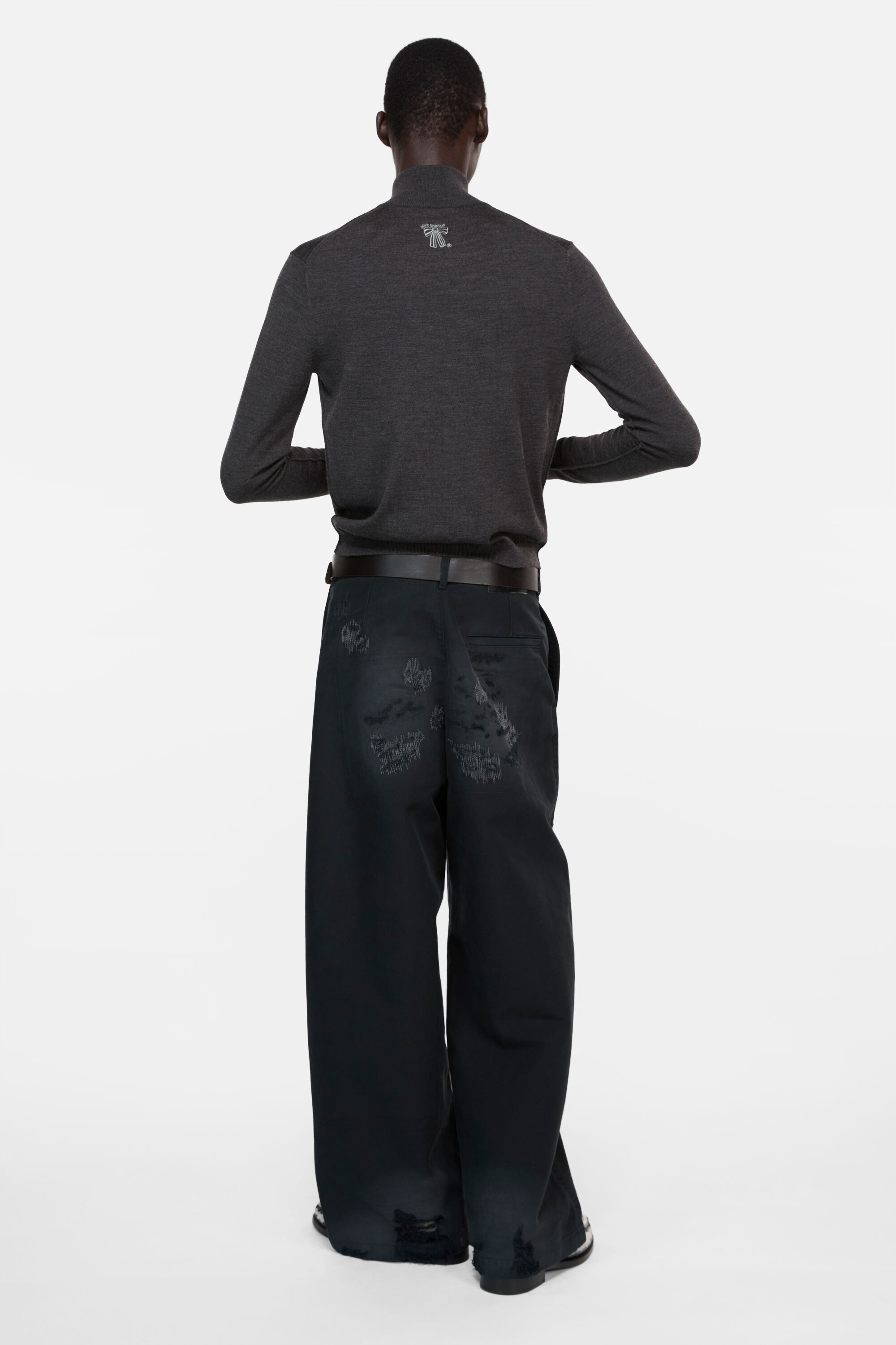 Acne Studios - Zip up cardigan - Anthracite grey