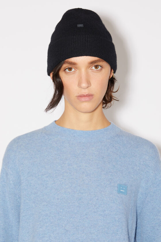 Acne Studios - マイクロFaceパッチビーニー - ブラック