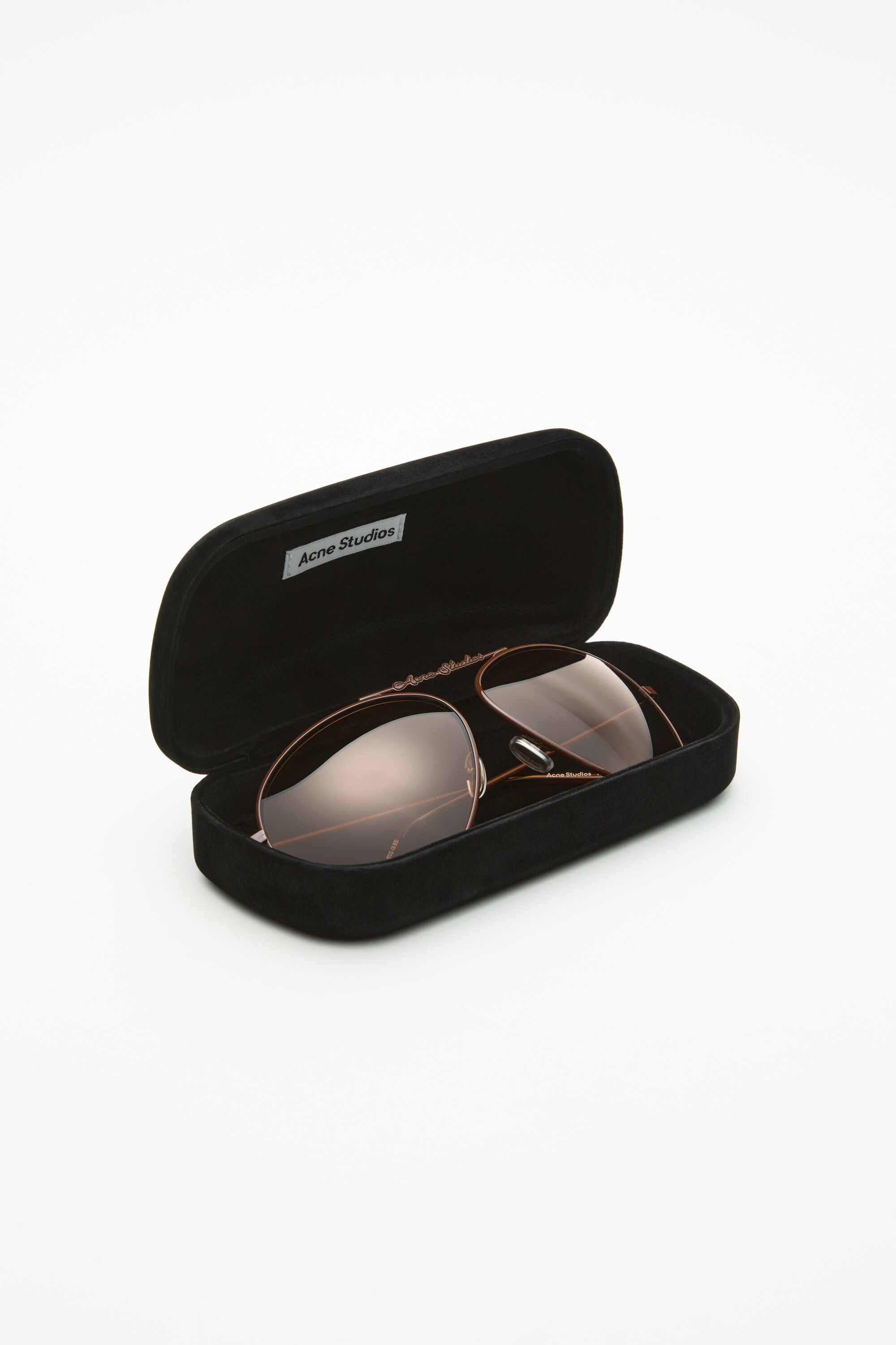 Acne Studios サングラス Acne Studios - メタルフレームサングラス - ブラック/ブラック