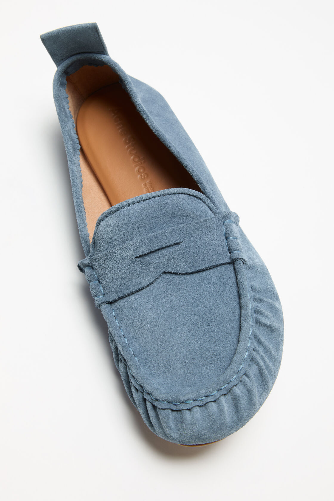Suede loafer, Denim blue, 2000x