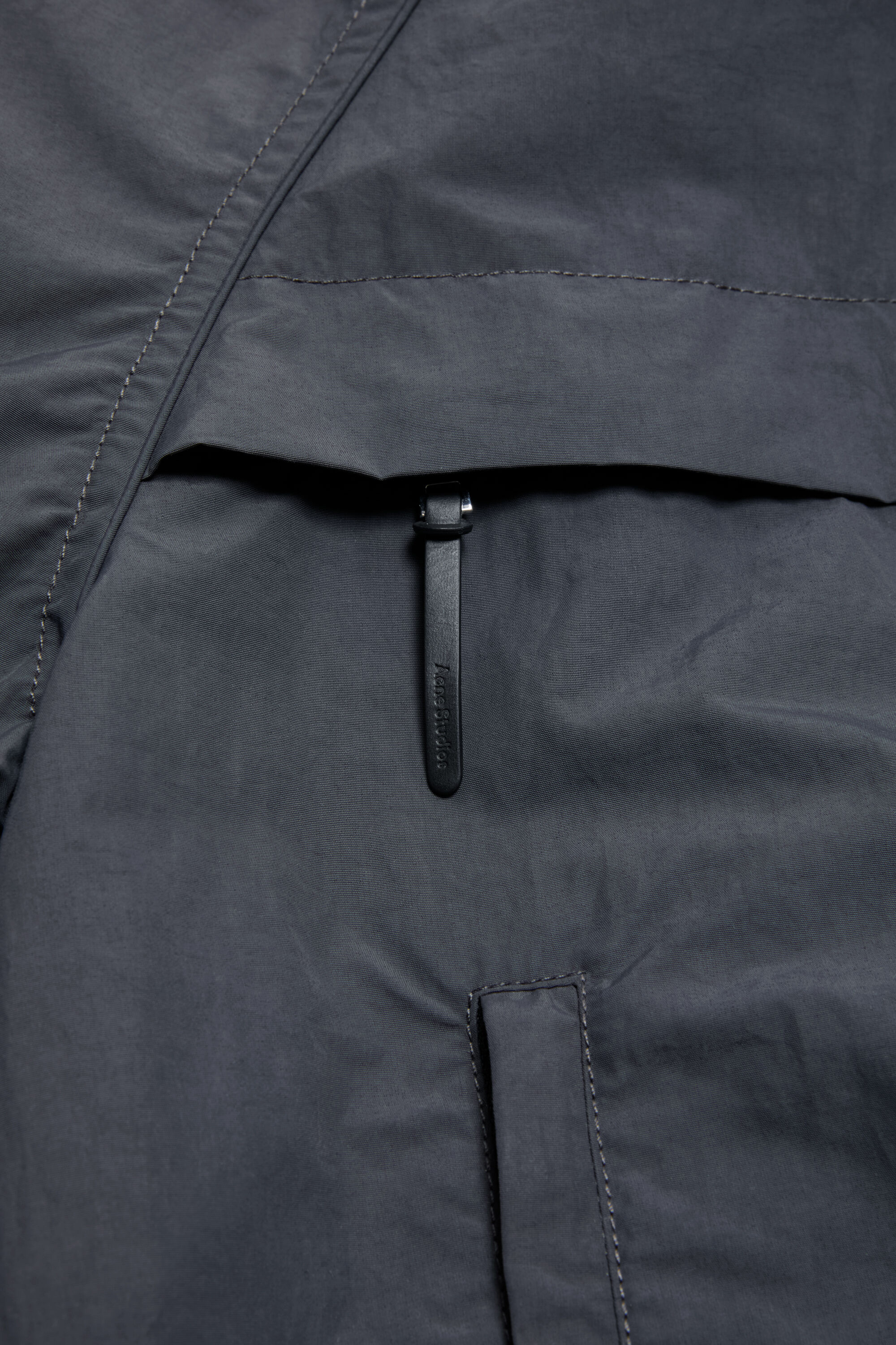 Acne Studios - Nylon logo jacket - Steel grey