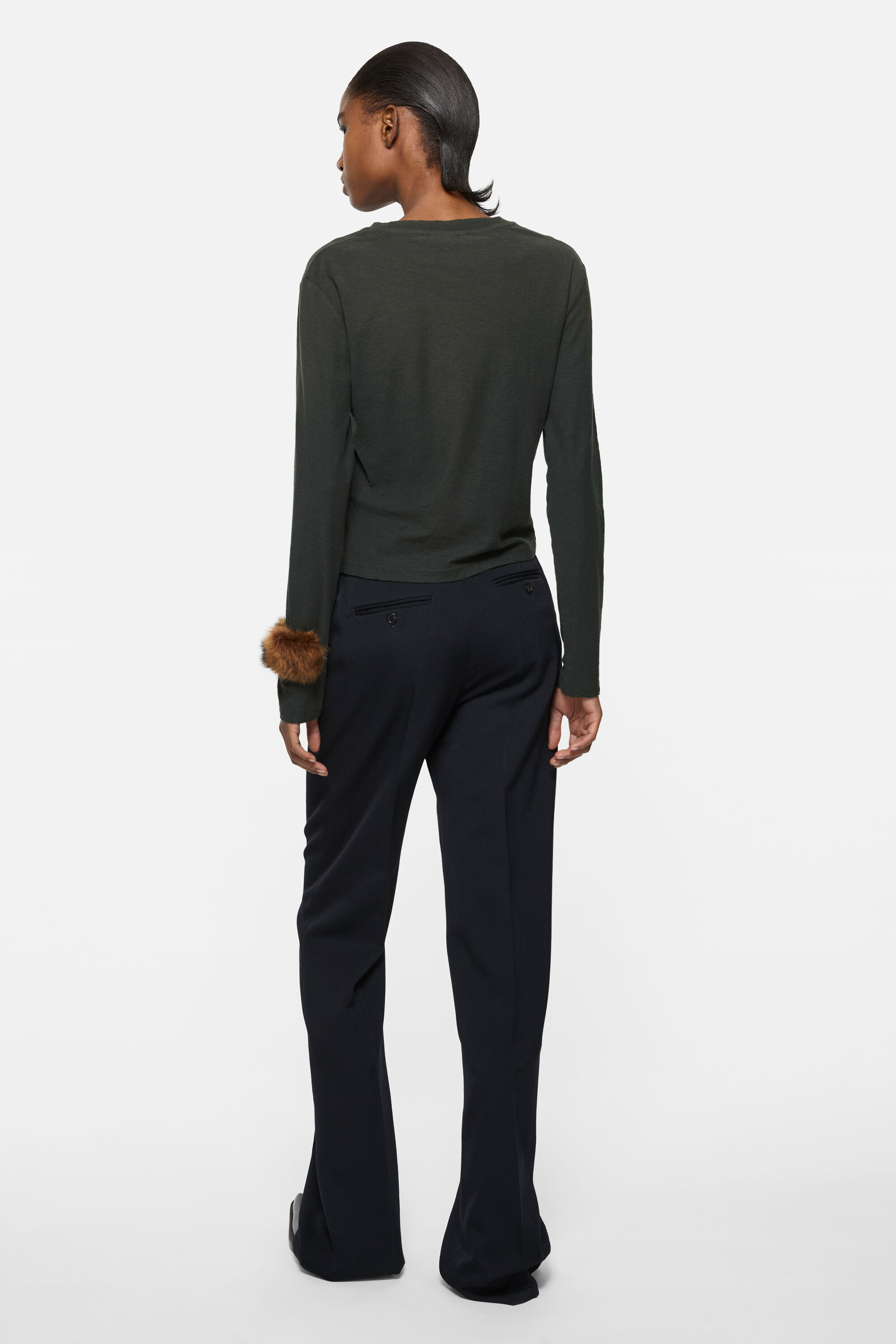 トップス Acne Studios Acne Studios - Distressed logo t-shirt - Faded black