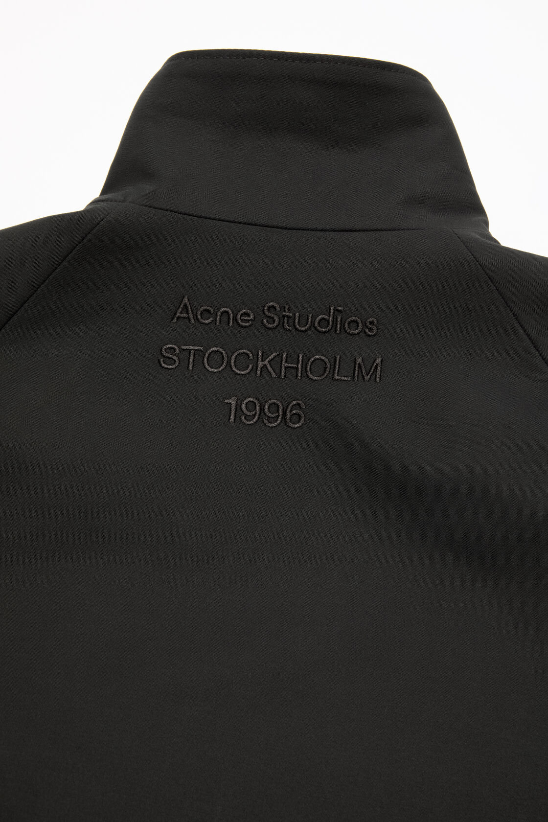 Satin logo jacket, Black, 2000x