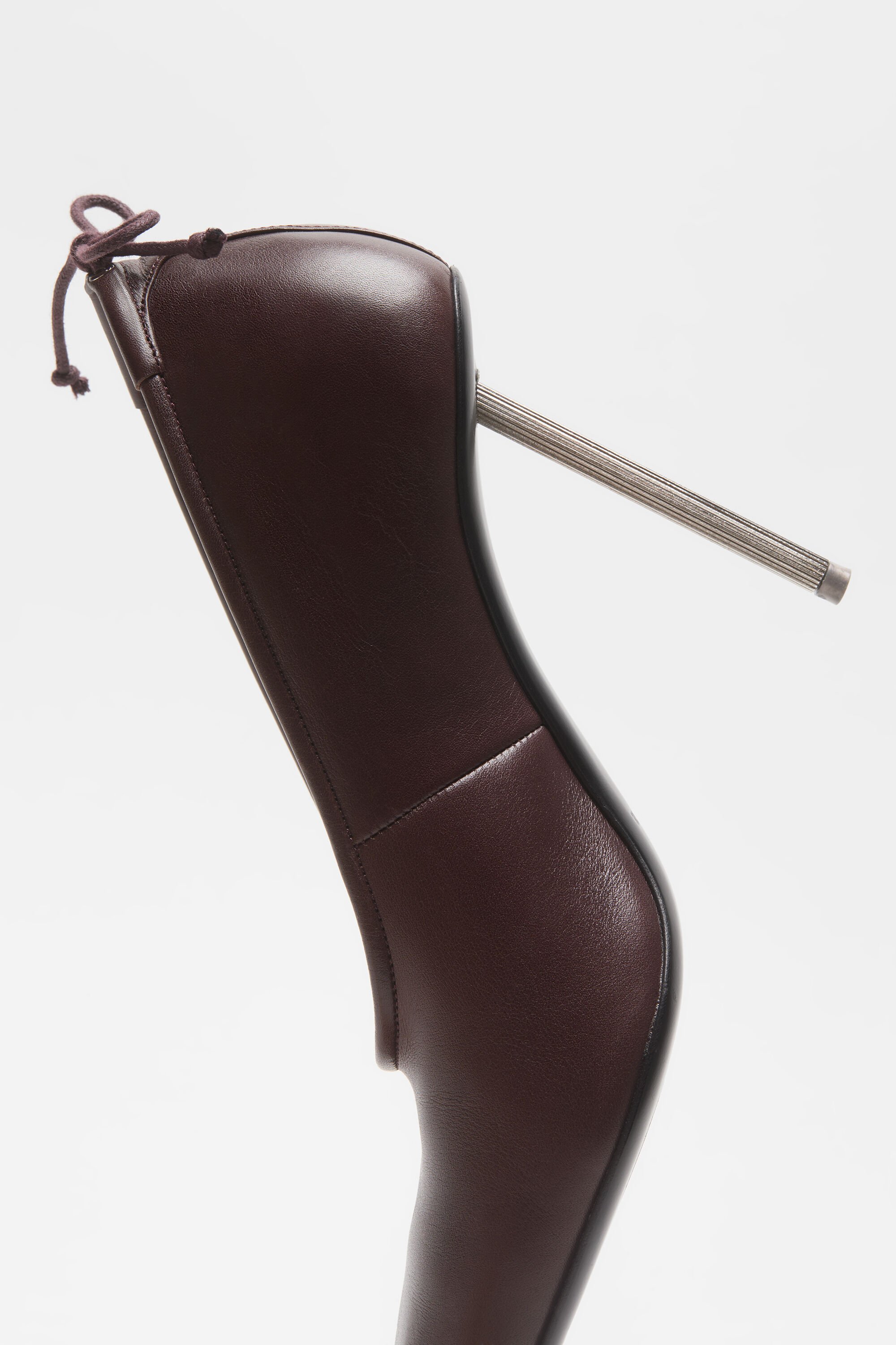 Acne Studios - レザーパンプス - チョコレートブラウン