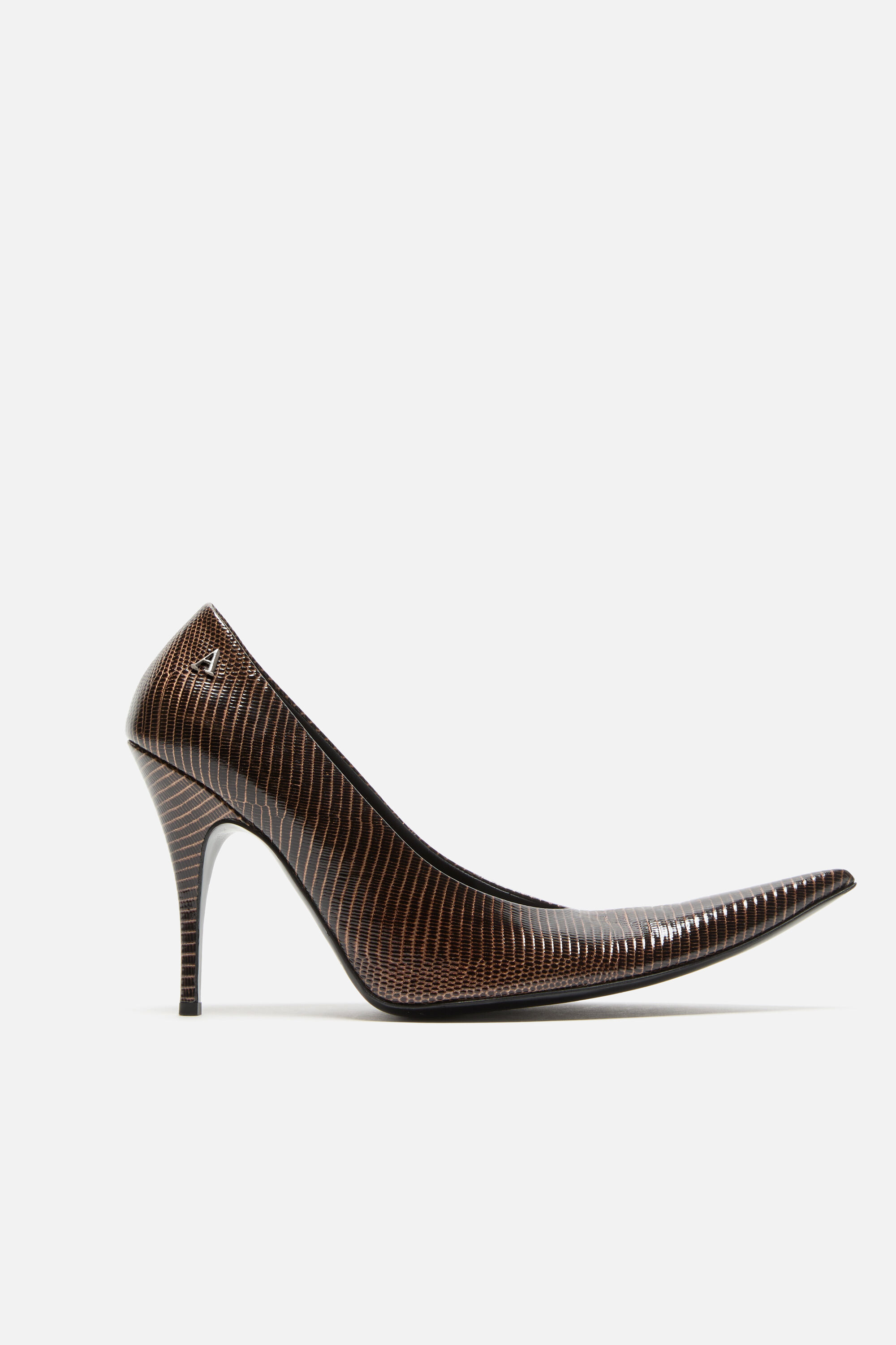 Acne Studios - Pointed-Toe Lizard-Print Pump - Brown