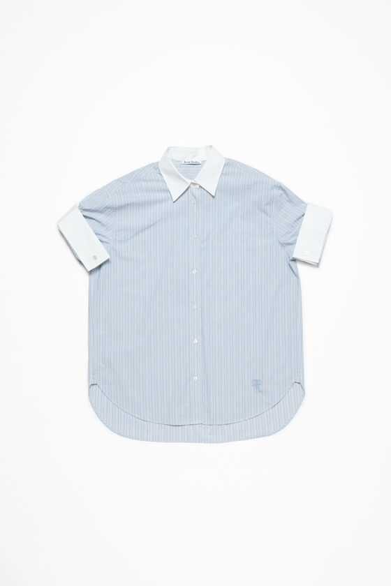 Acne Studios - ショートスリーブシャツ - ブルー/ホワイト