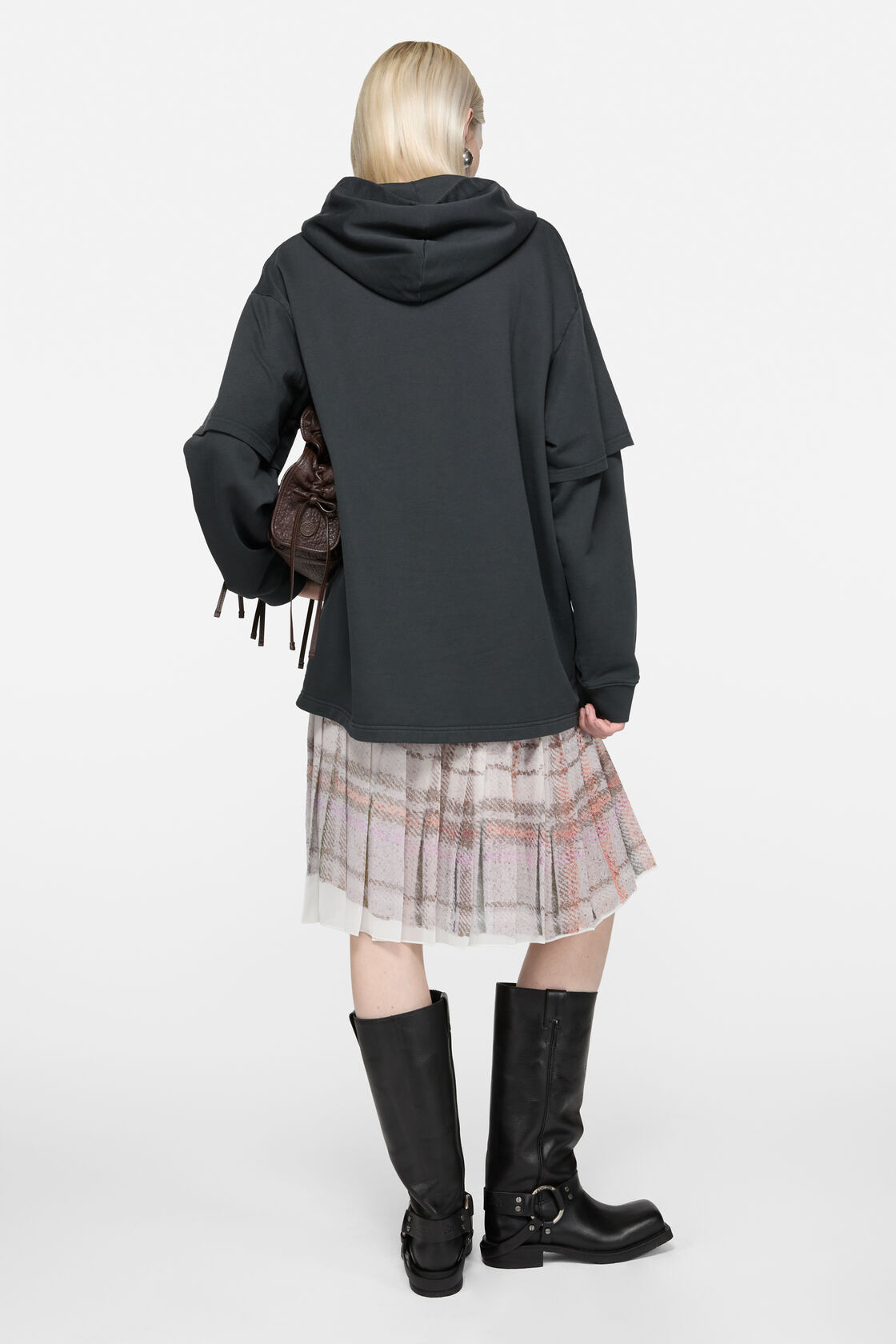 Layered sweatshirt, Black, 2000x