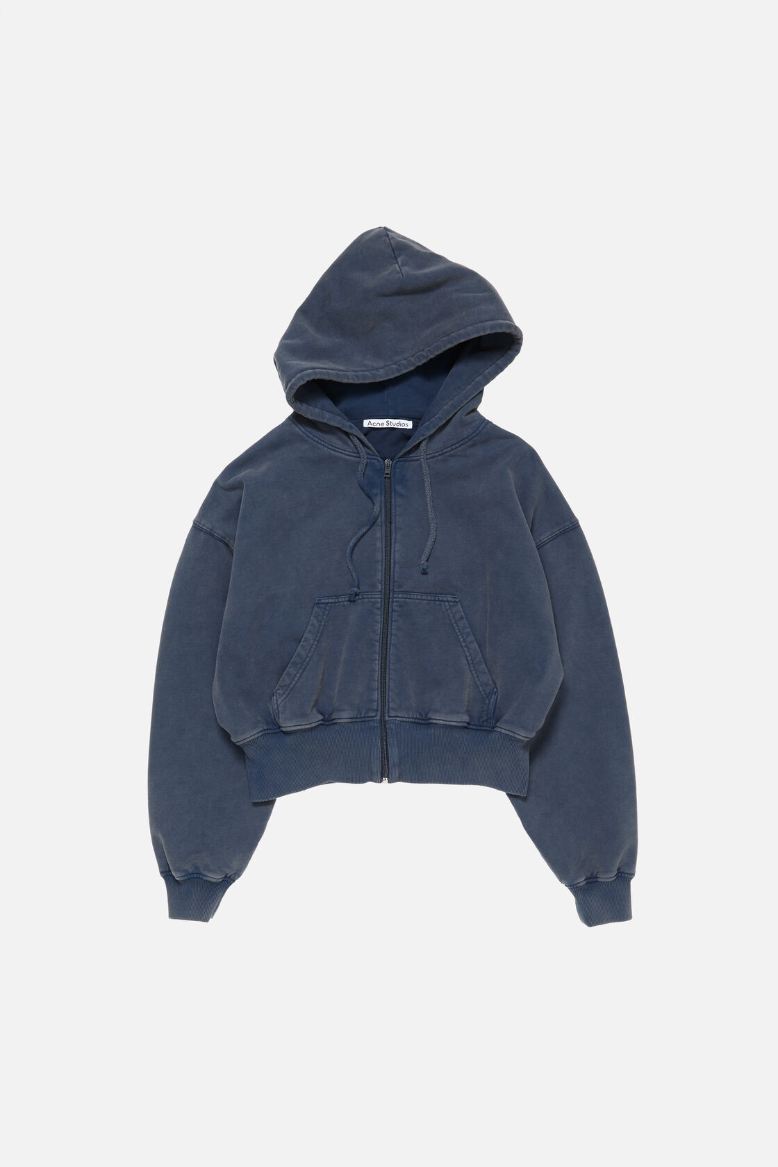 Hooded zipper sweater, Navy blue, 2000x