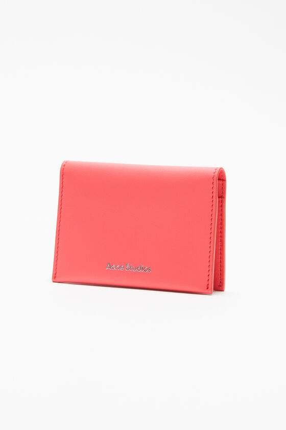 Acne Studios - 折りたたみ式レザーウォレット - エレクトリックピンク