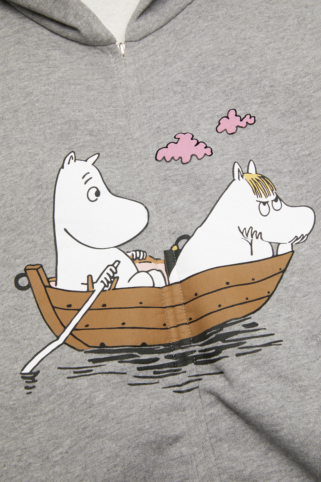 Acne Studios x Moomin 连帽运动衫, 浅麻灰色, 2000x