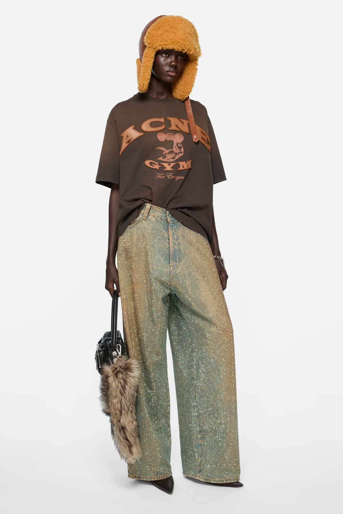 Logo t-shirt, Dark brown, 2000x