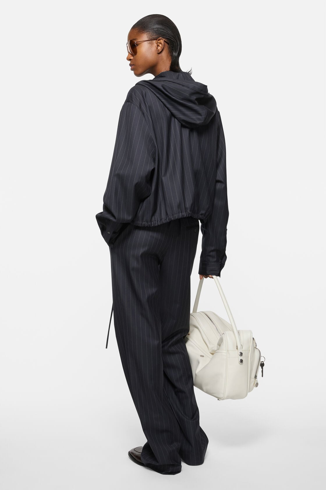Button-up wool overshirt, Navy blue, 2000x