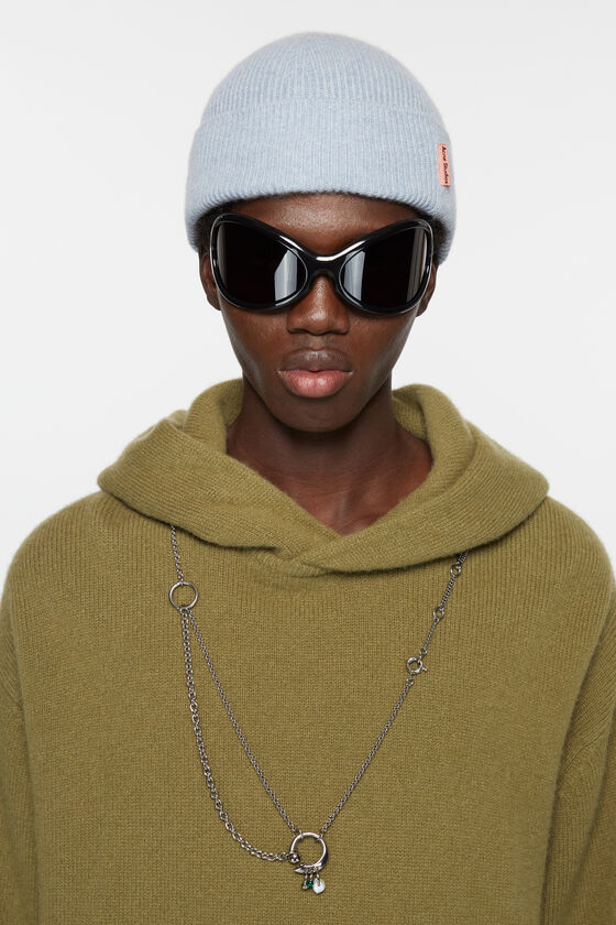 Acne Studios - Mütze aus Wollkaschmir - Stahlblaue Melange
