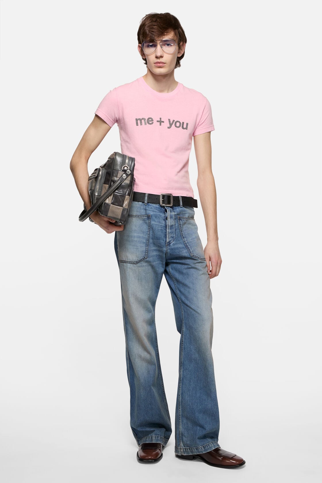 Fitted graphic  t-shirt, Pale Pink, 2000x