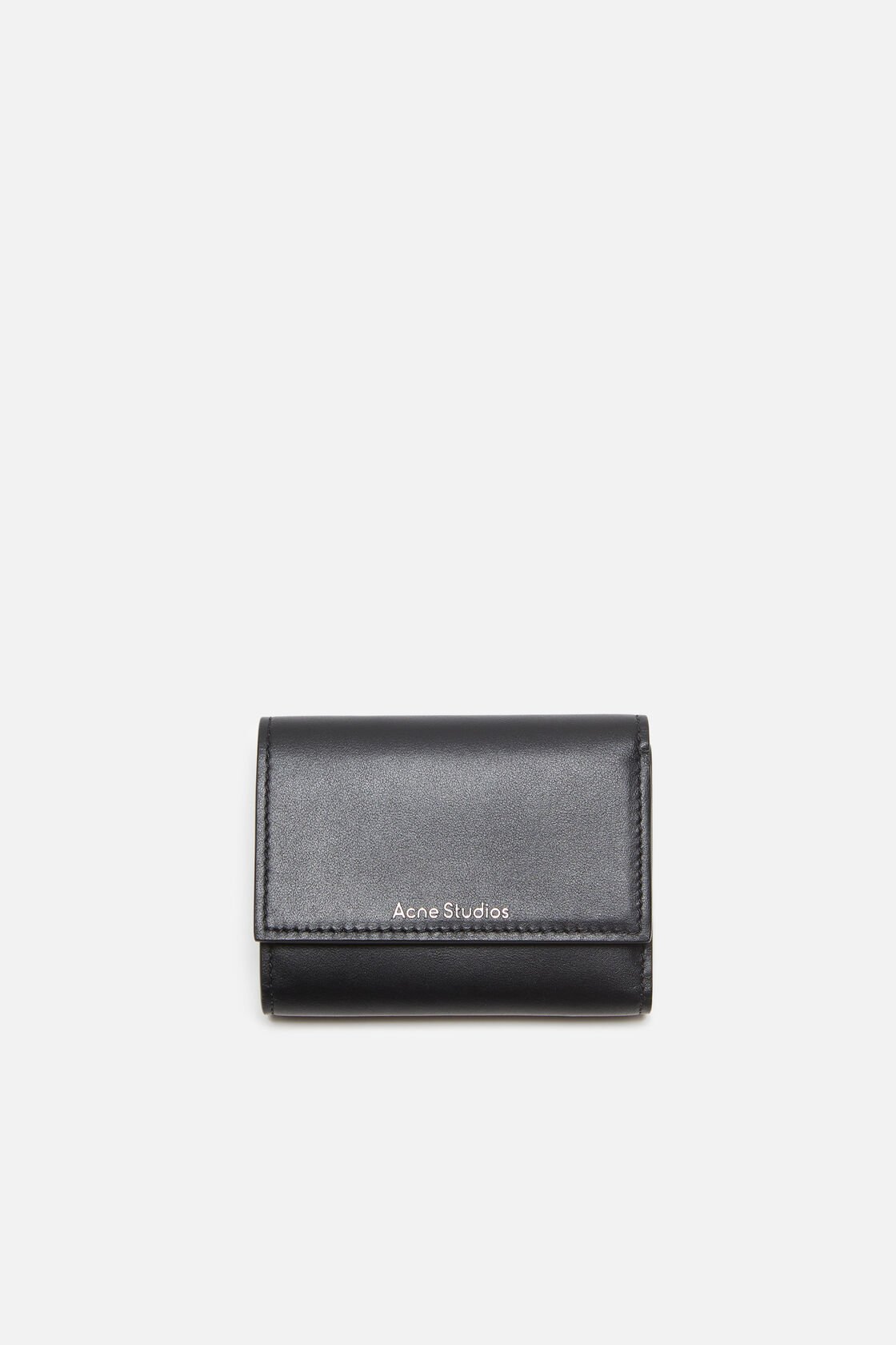 Trifold leather wallet, Black, 2000x